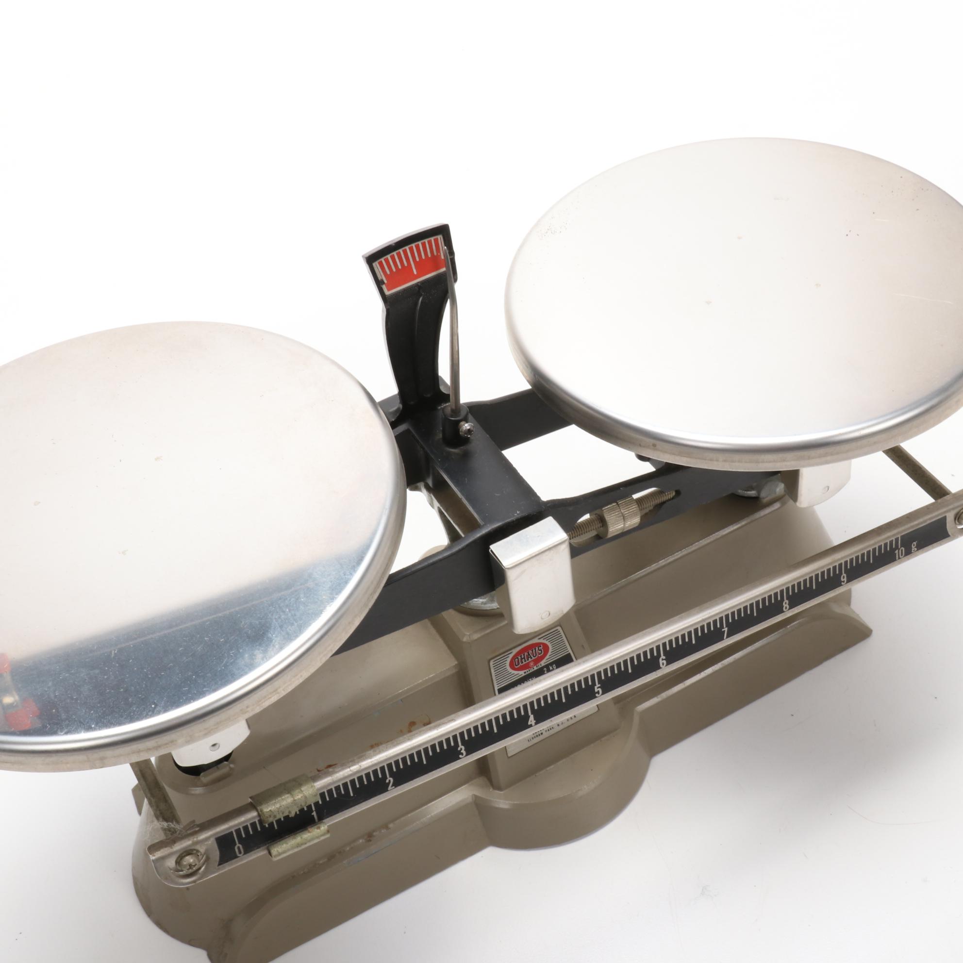 Ohaus "Harvard Trip Balance" Scale and Measuring Tape