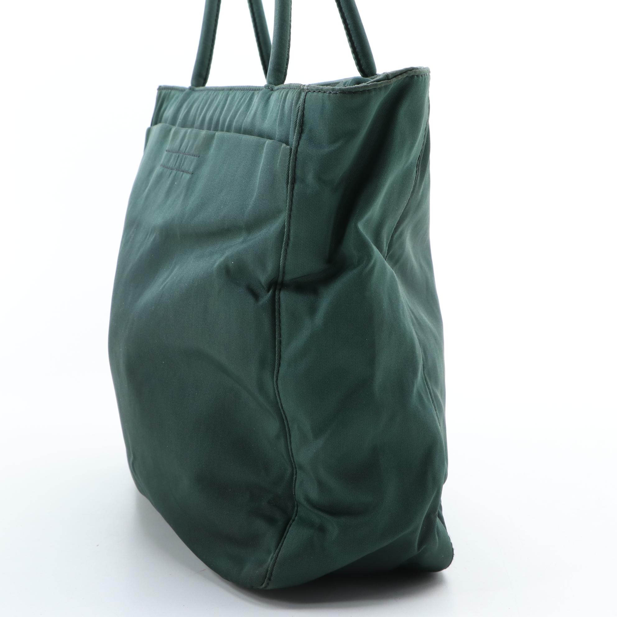 Prada Tessuto Nylon Top Handle Bag in Antracite
