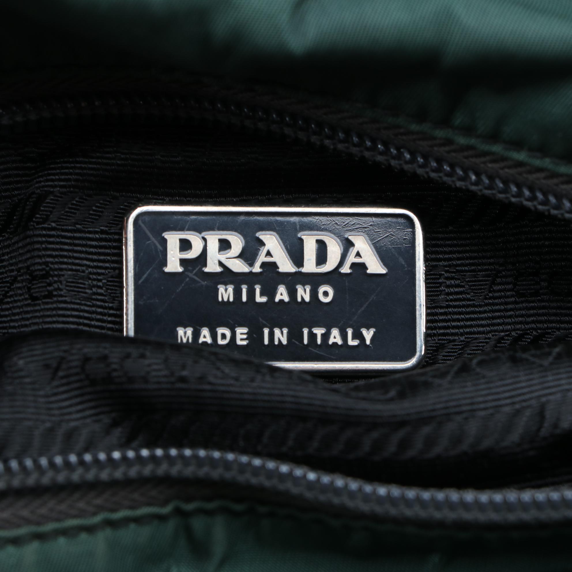 Prada Tessuto Nylon Top Handle Bag in Antracite