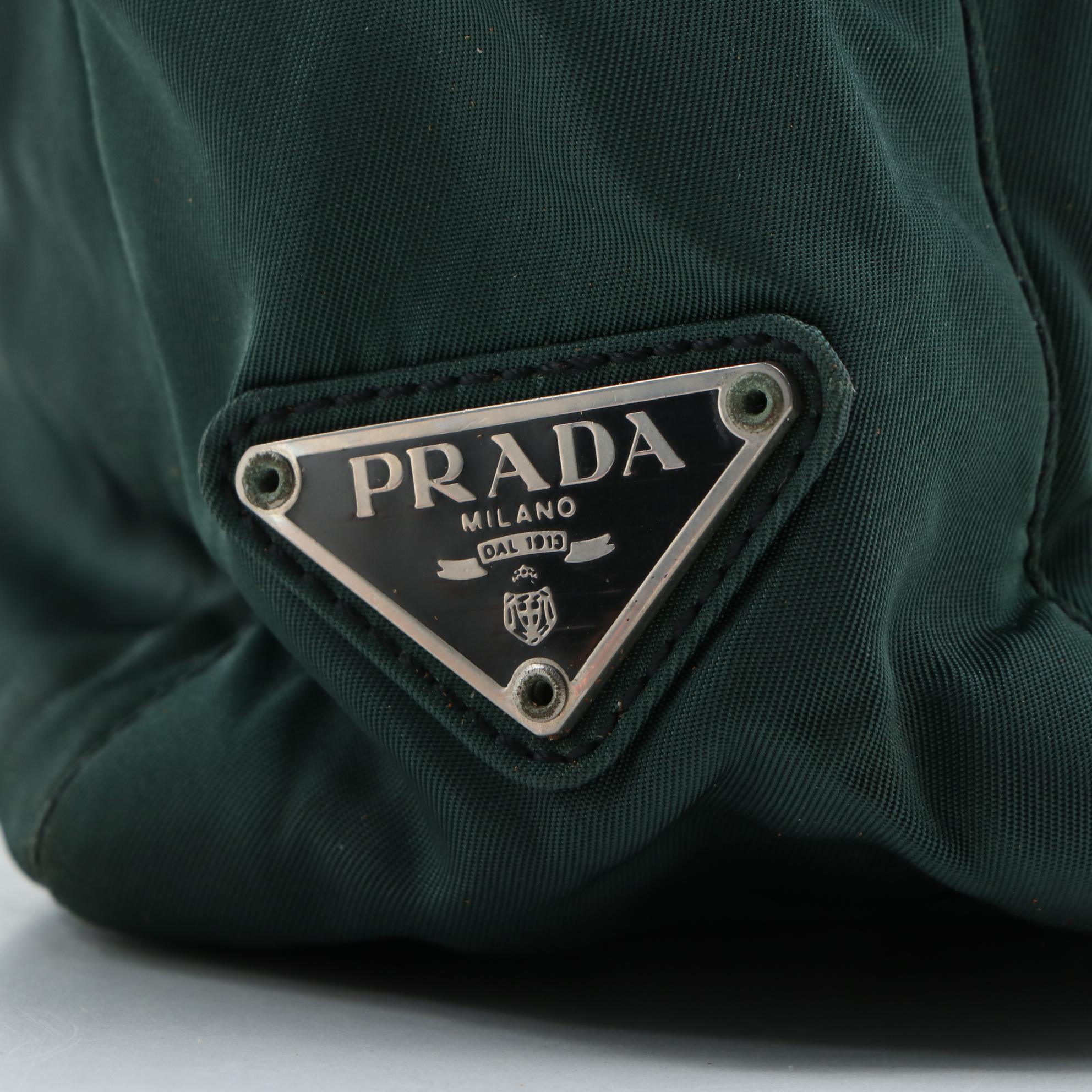 Prada Tessuto Nylon Top Handle Bag in Antracite