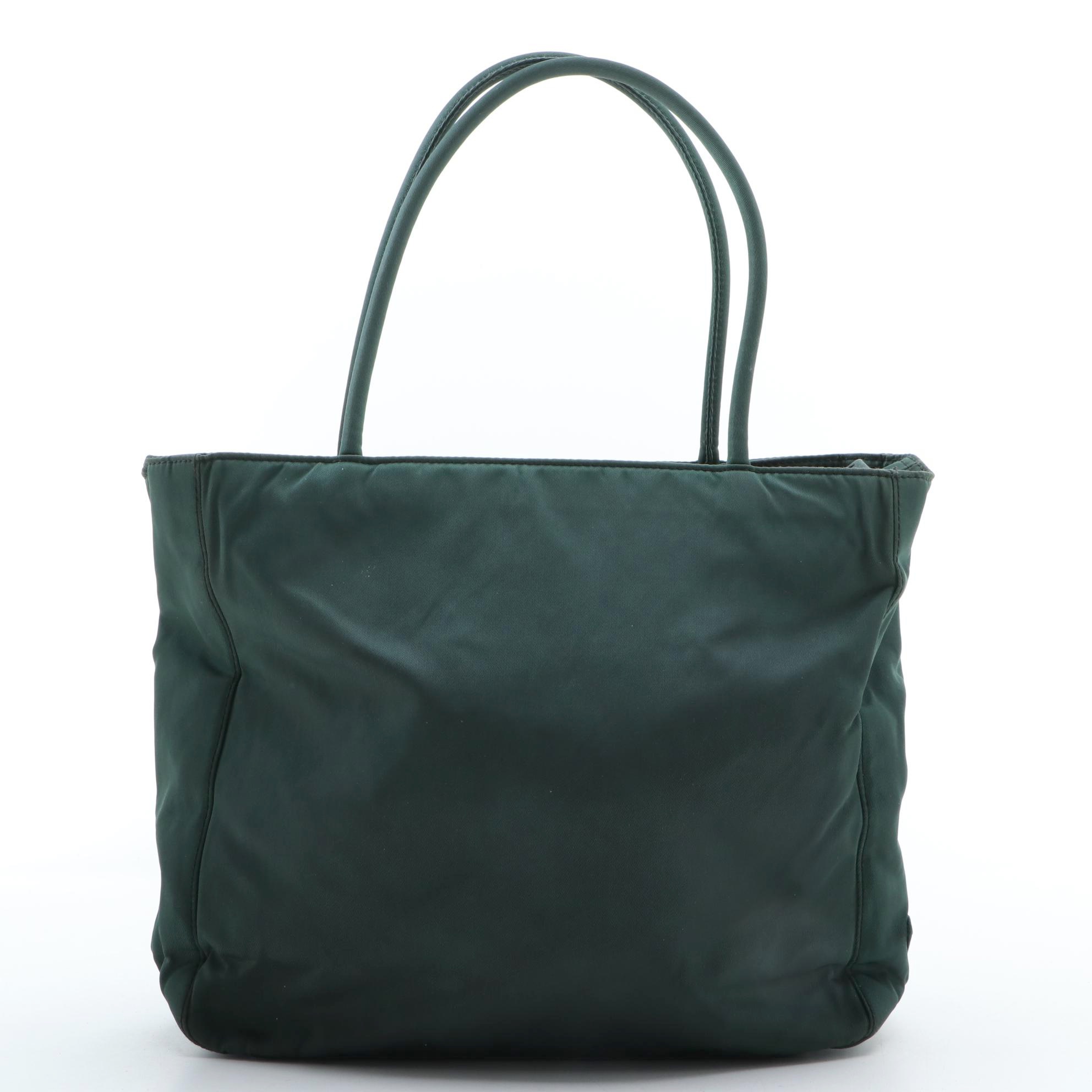Prada Tessuto Nylon Top Handle Bag in Antracite