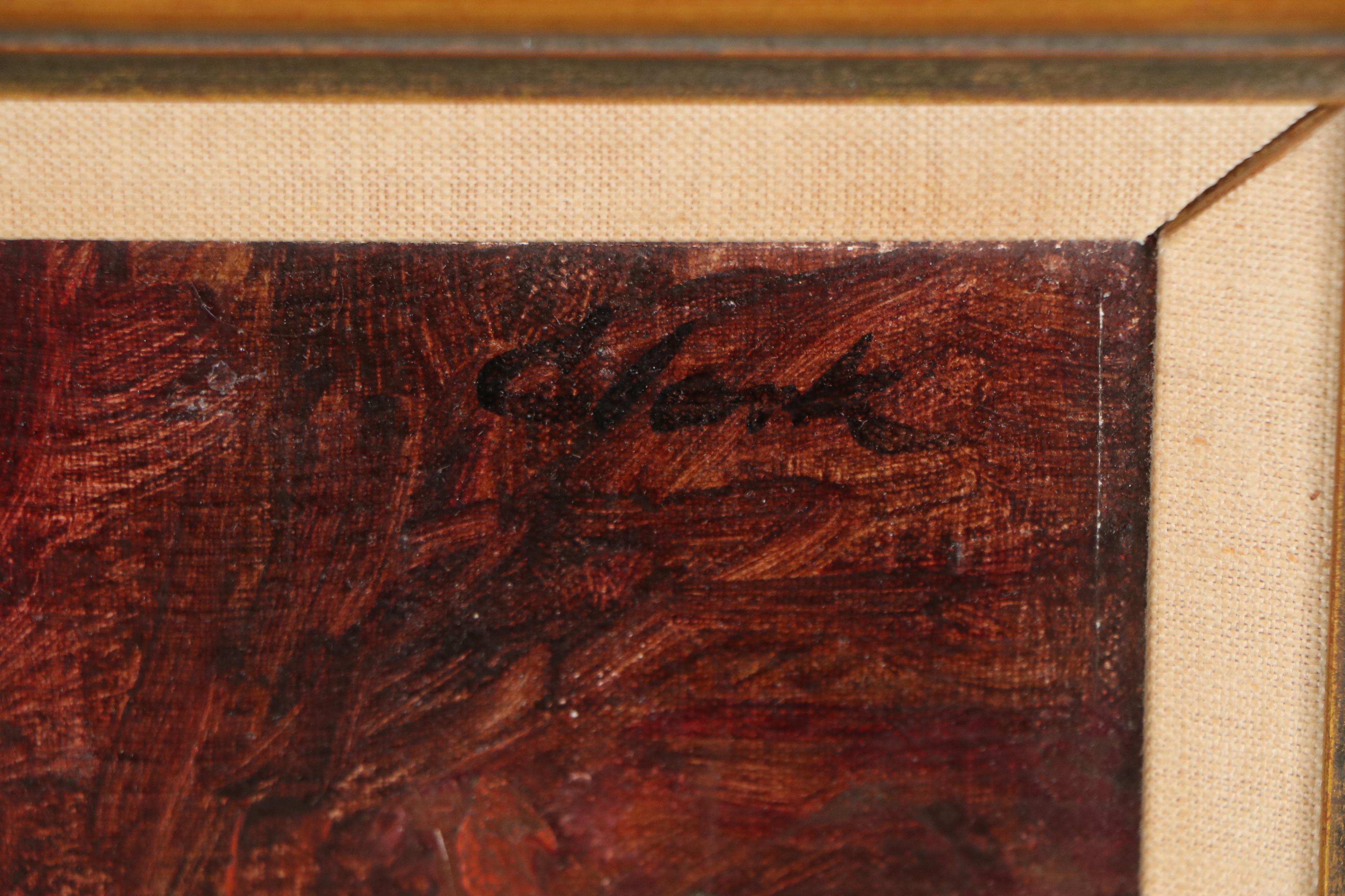 Still Life Oil Painting Attributed to H. Thomas Clark "Melons," Mid-20th Century