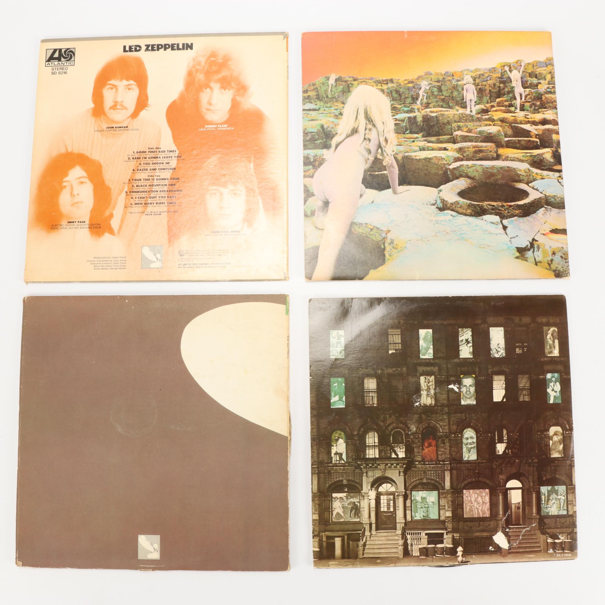 Led Zeppelin Vinyl Records Including "Houses of the Holy", 1970s
