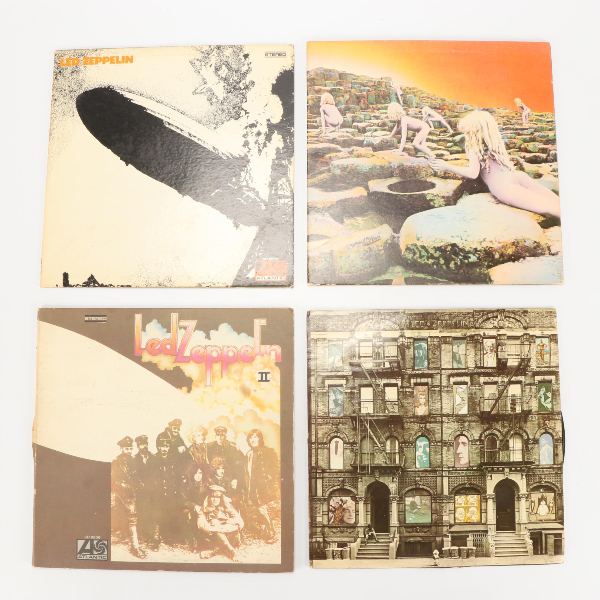 Led Zeppelin Vinyl Records Including "Houses of the Holy", 1970s