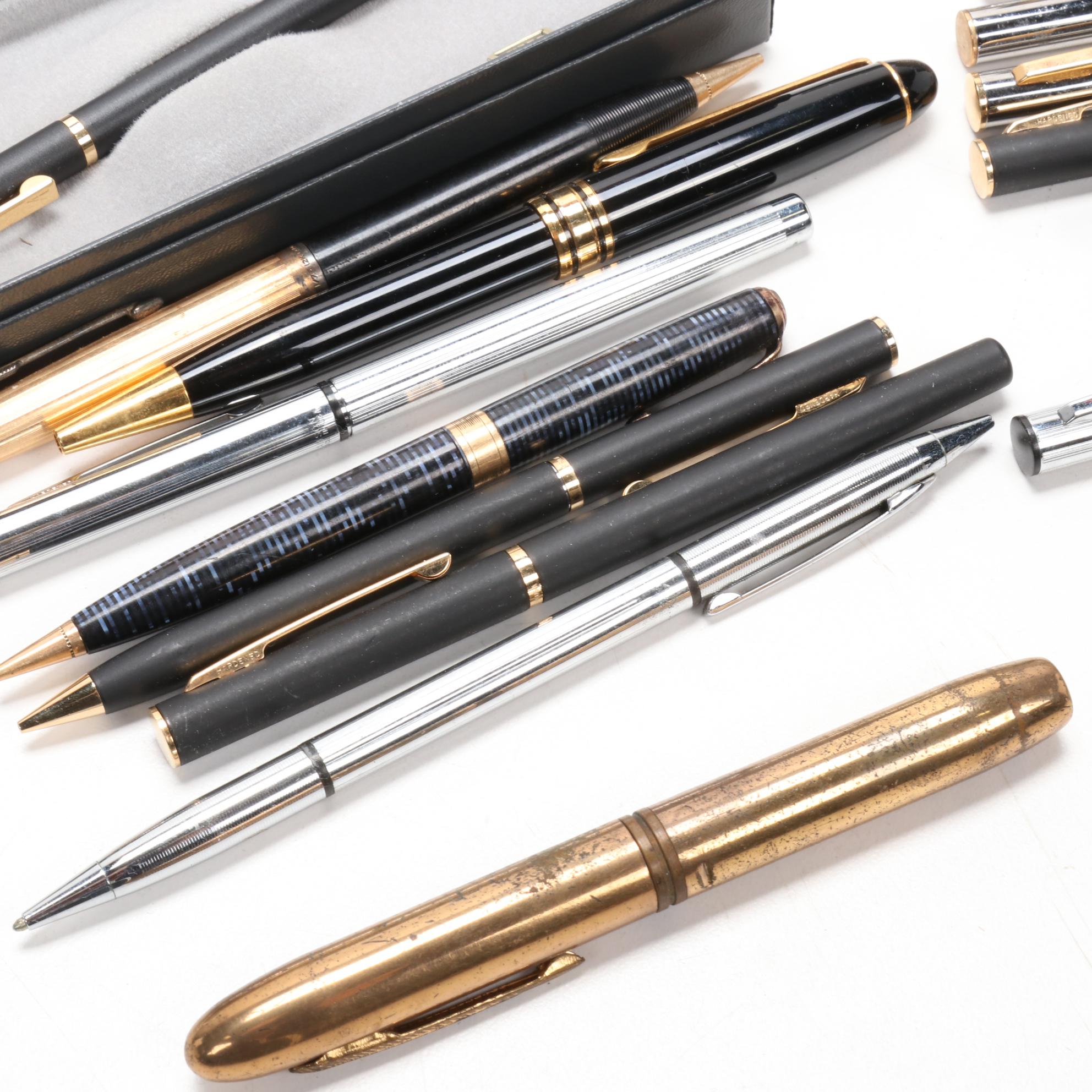 Cross, Parker, Anson and Zippo Pens and Mechanical Pencils