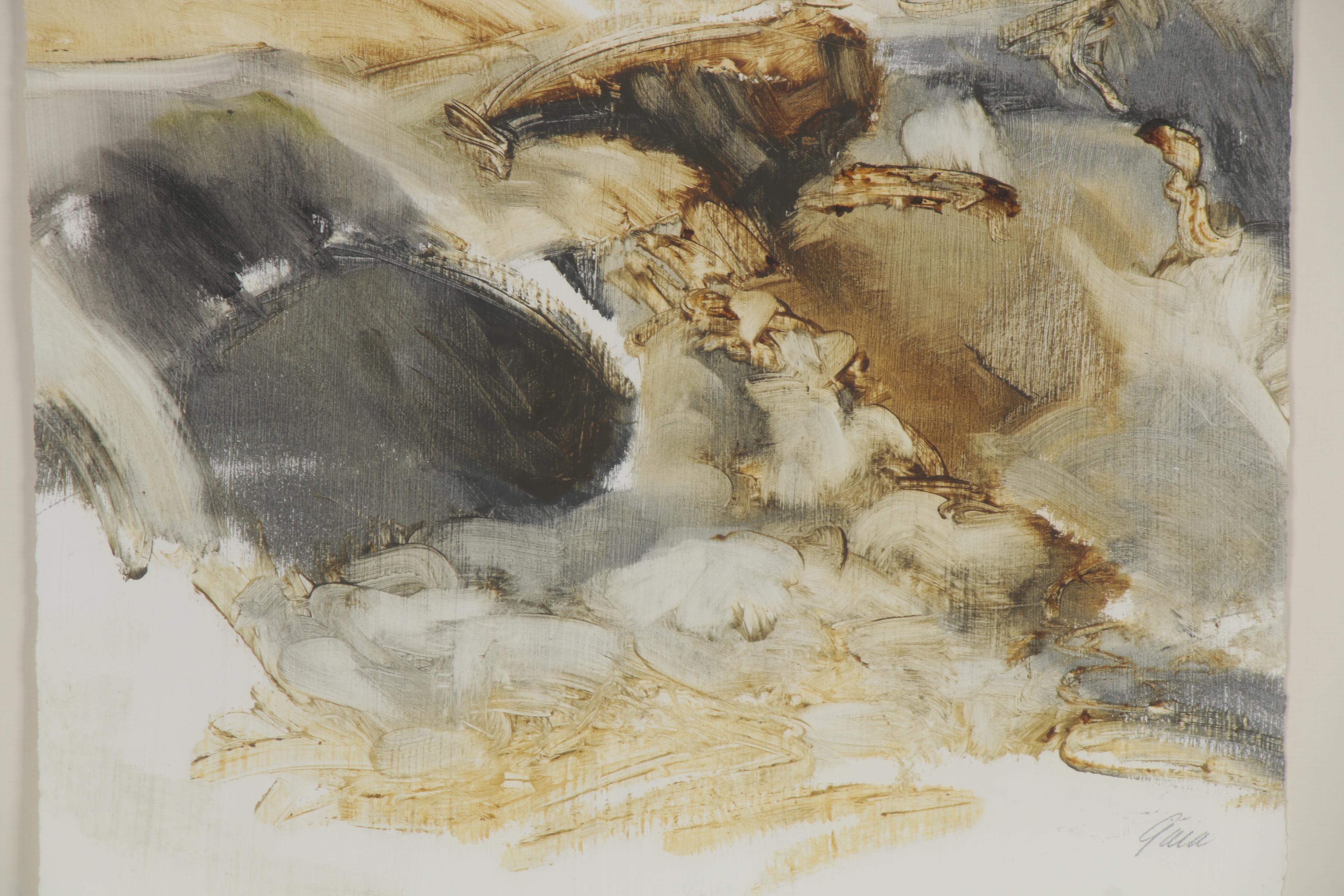 Gail Morrison Abstract Landscape Oil Painting