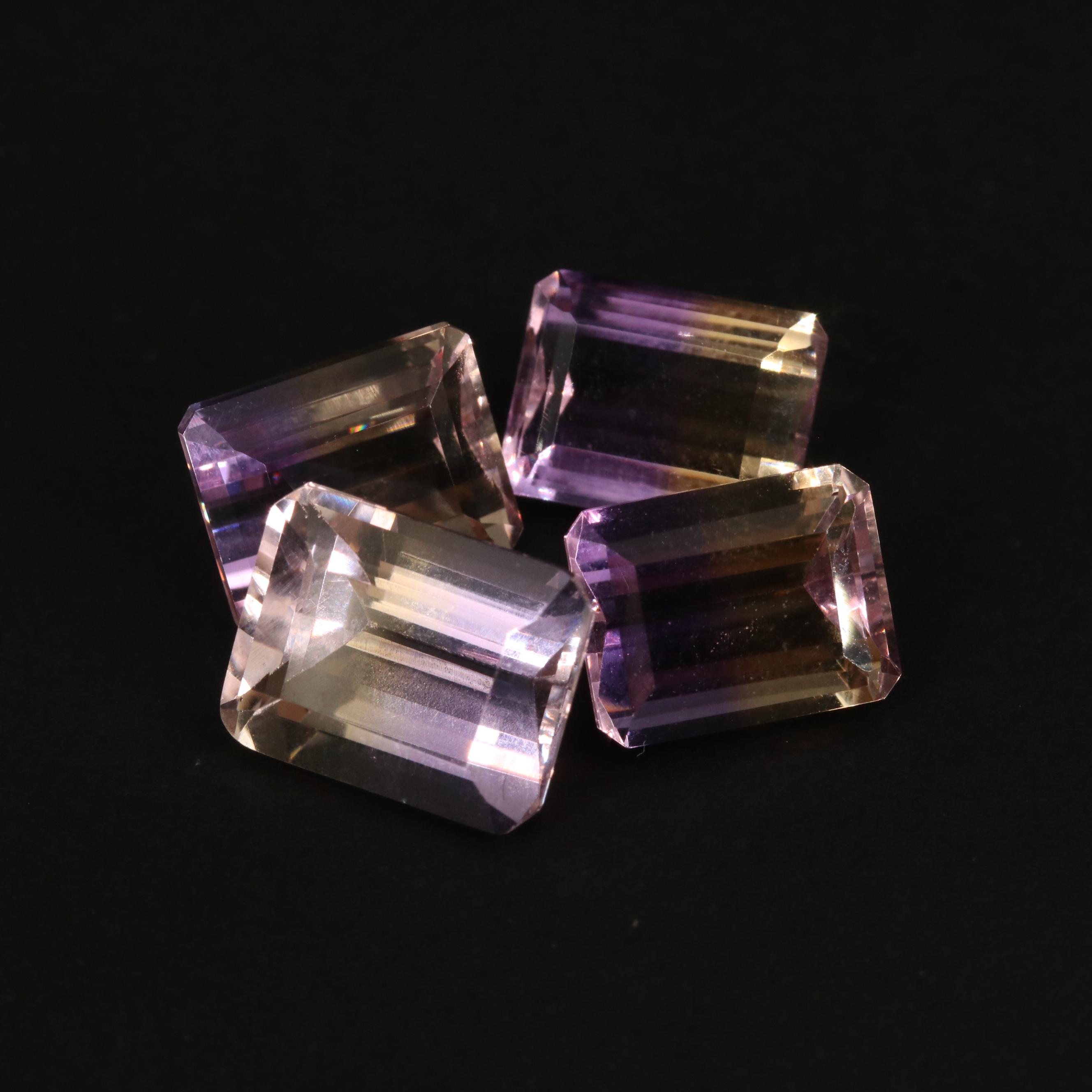 Loose 10.42 CTW Rectangular Faceted Ametrines