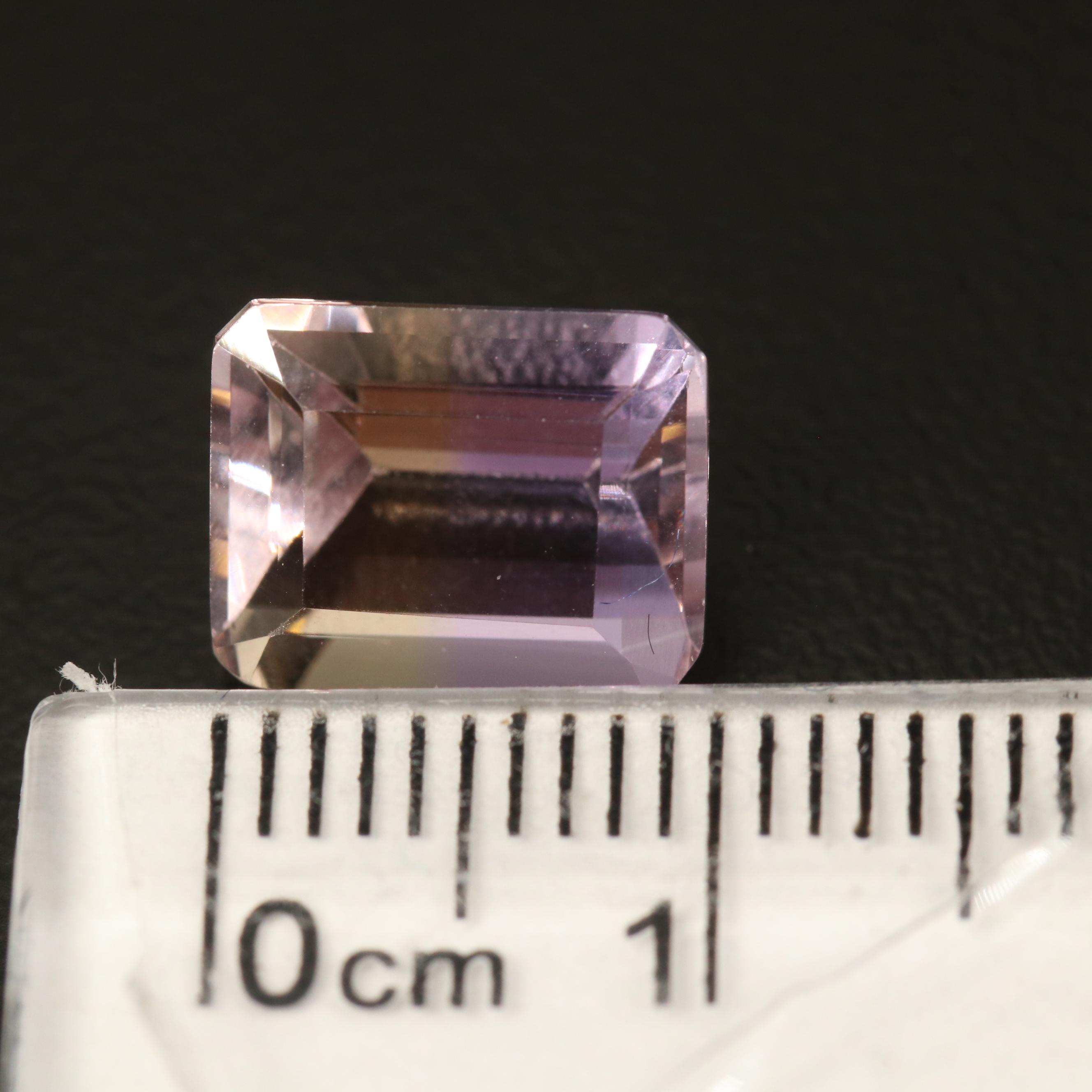 Loose 10.42 CTW Rectangular Faceted Ametrines