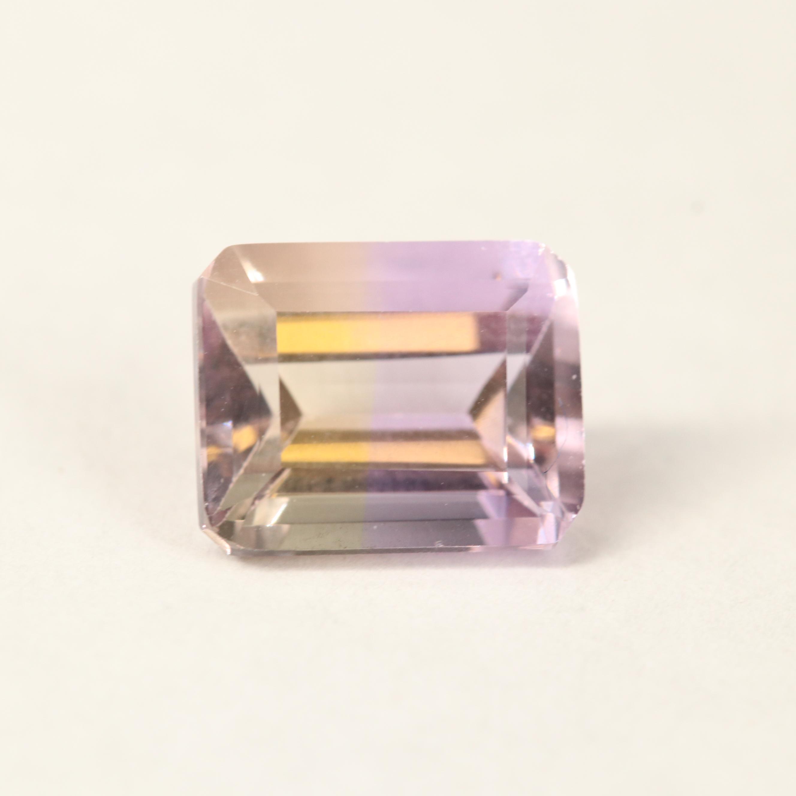 Loose 10.42 CTW Rectangular Faceted Ametrines