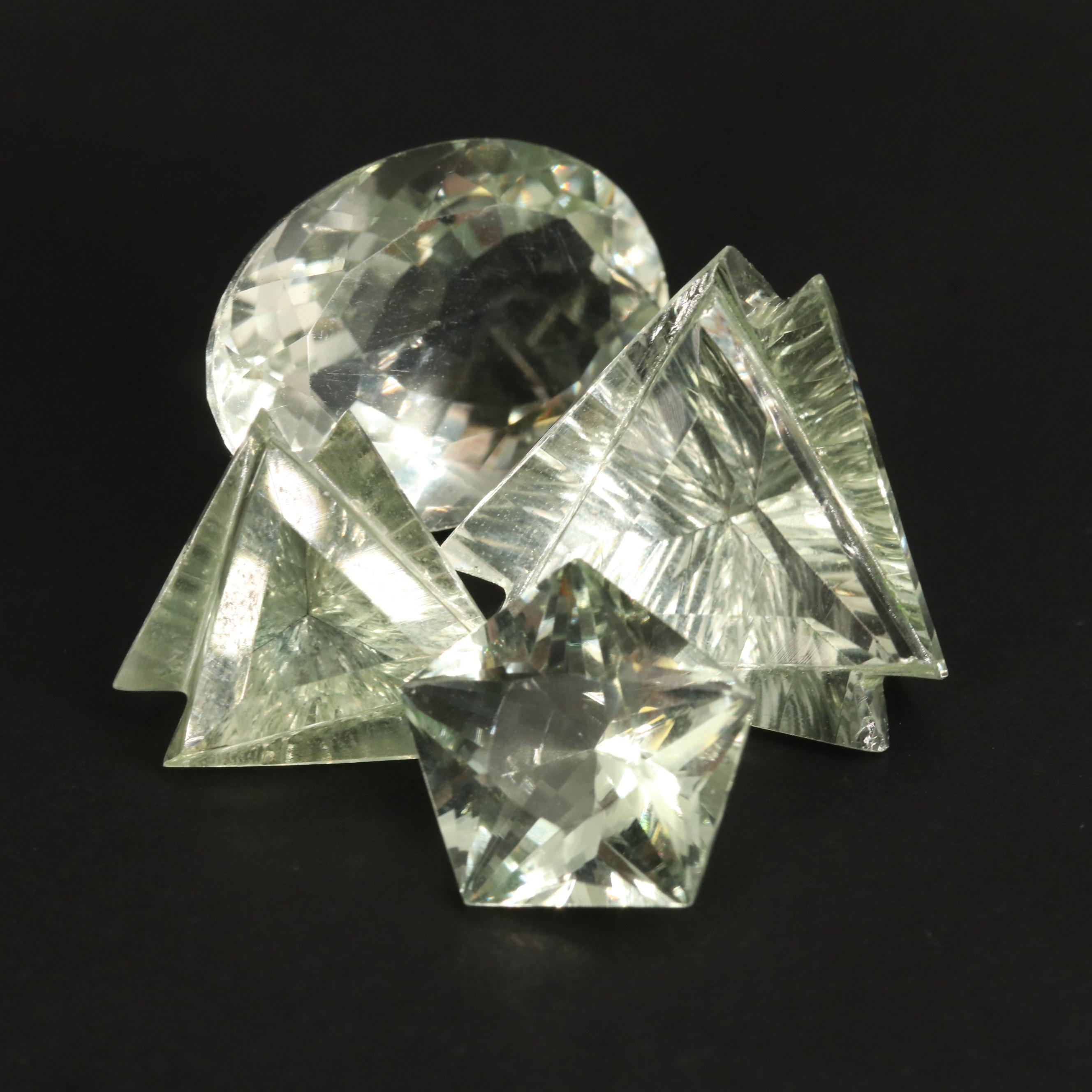 Loose 47.05 CTW Faceted Prasiolites