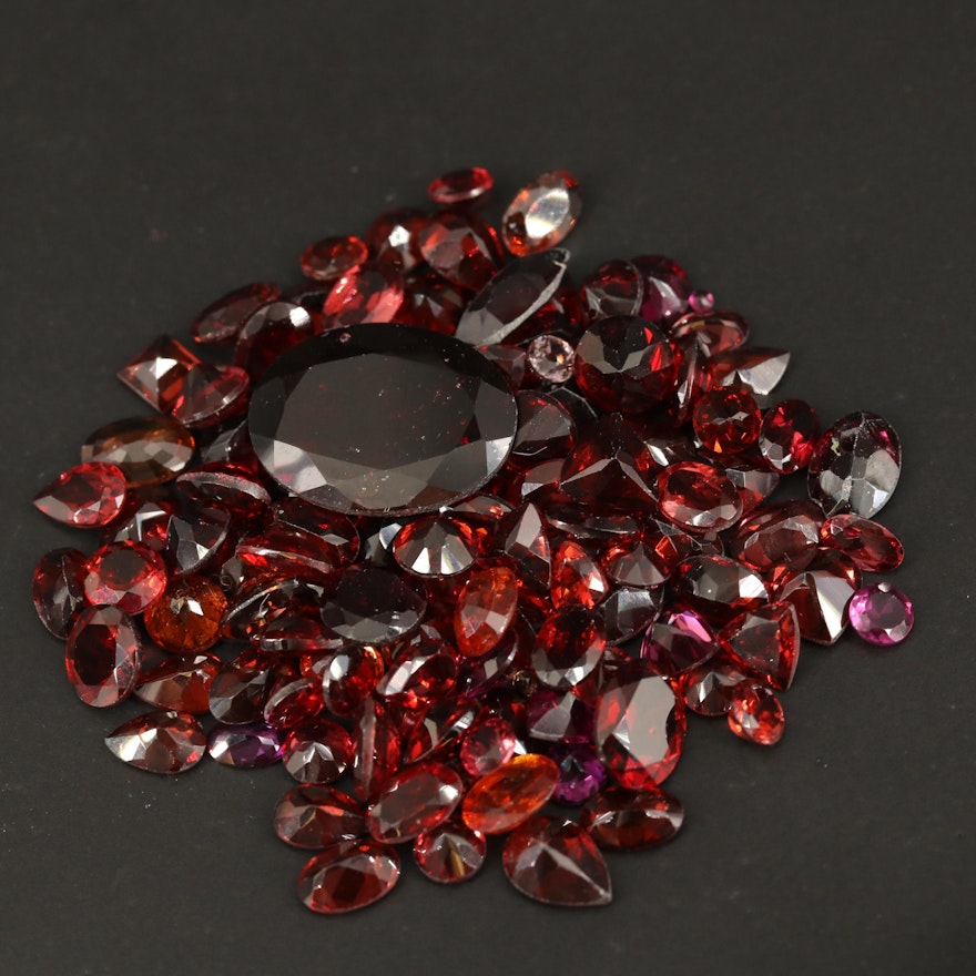Loose 69.96 CTW Faceted Garnets