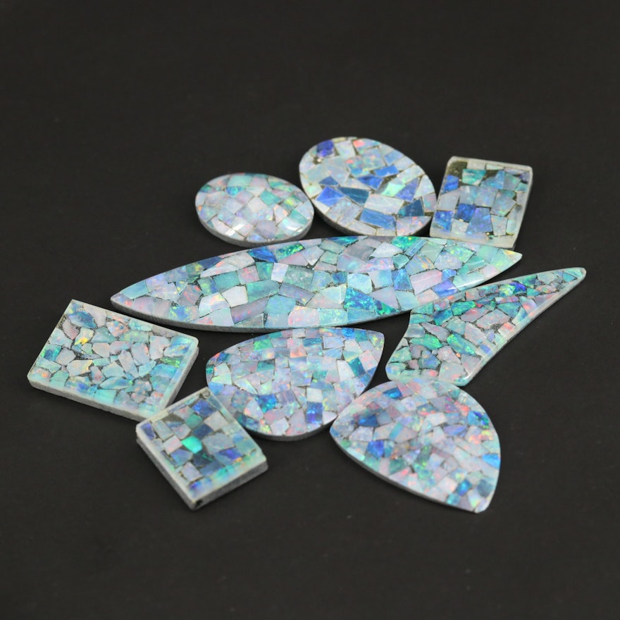 Loose Mosaic Opal Doublets and Triplets