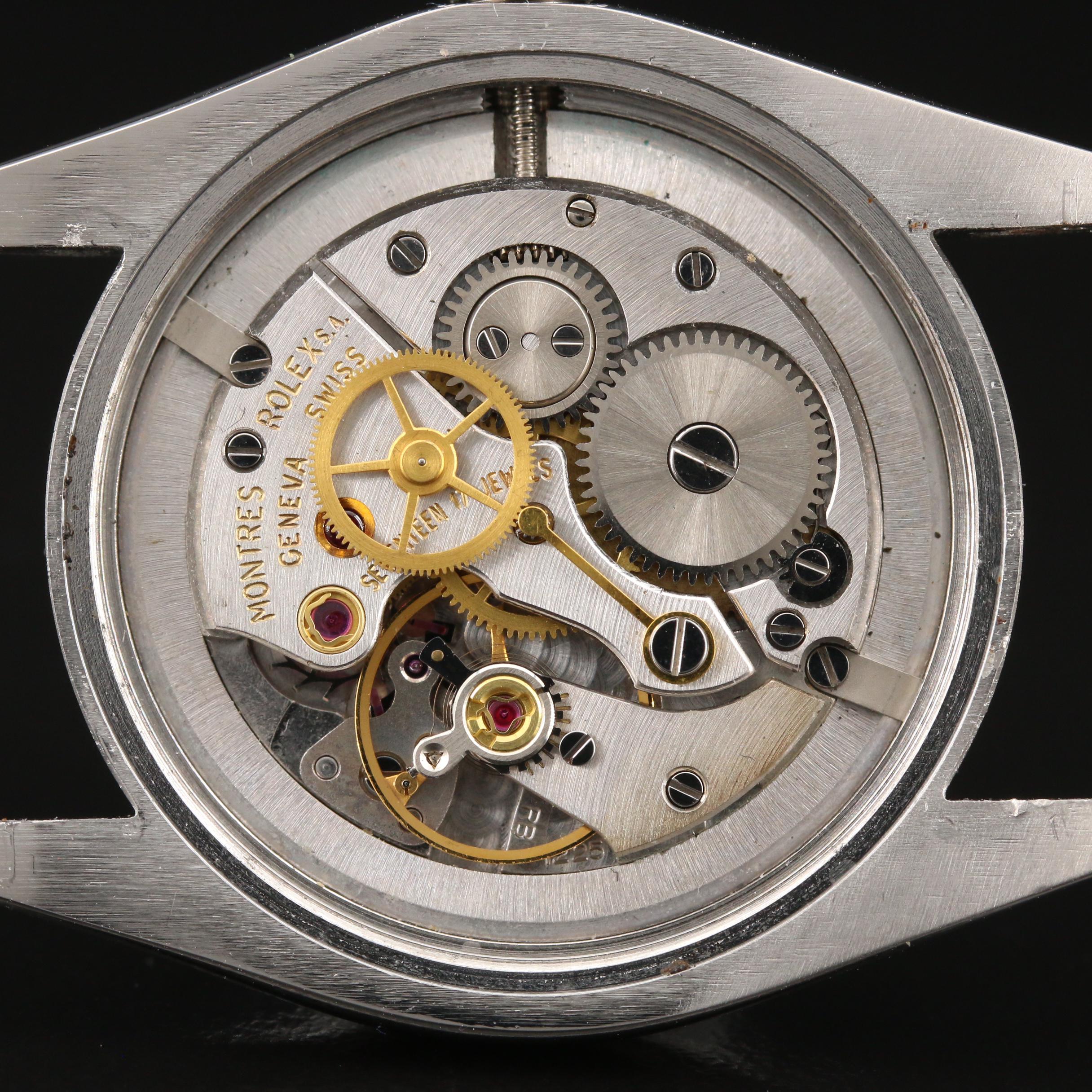 1972 Rolex Oyster Precision Stainless Steel Stem Wind Watch