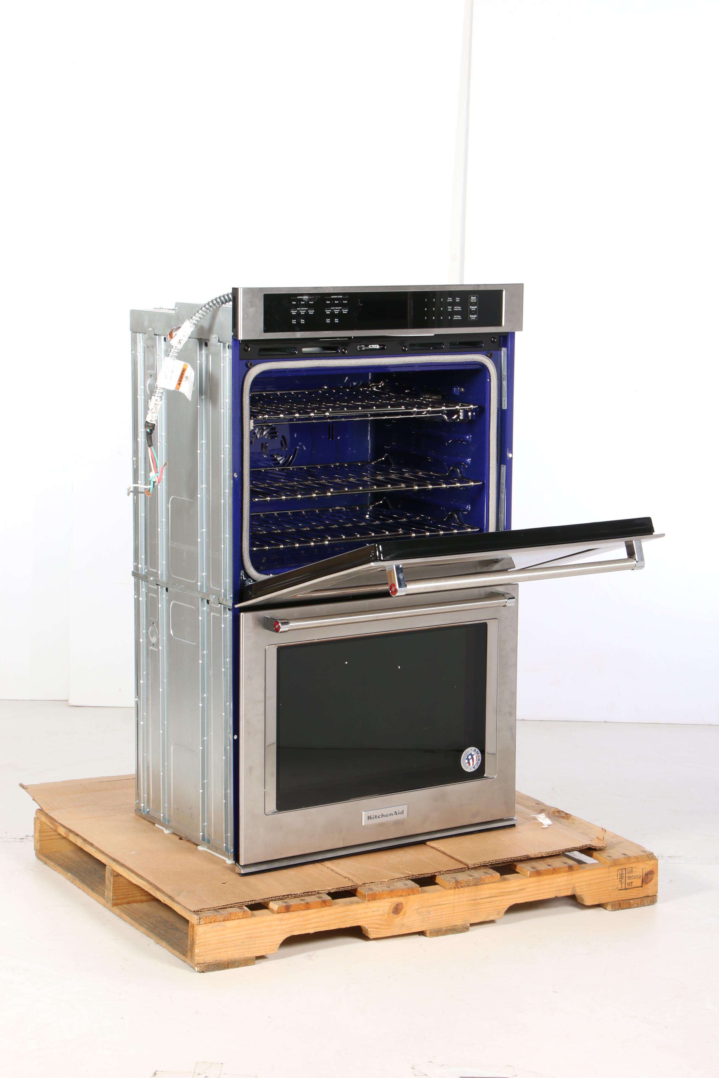 KitchenAid Stainless Steel 30" Built-In Double Electric Convection Wall Oven