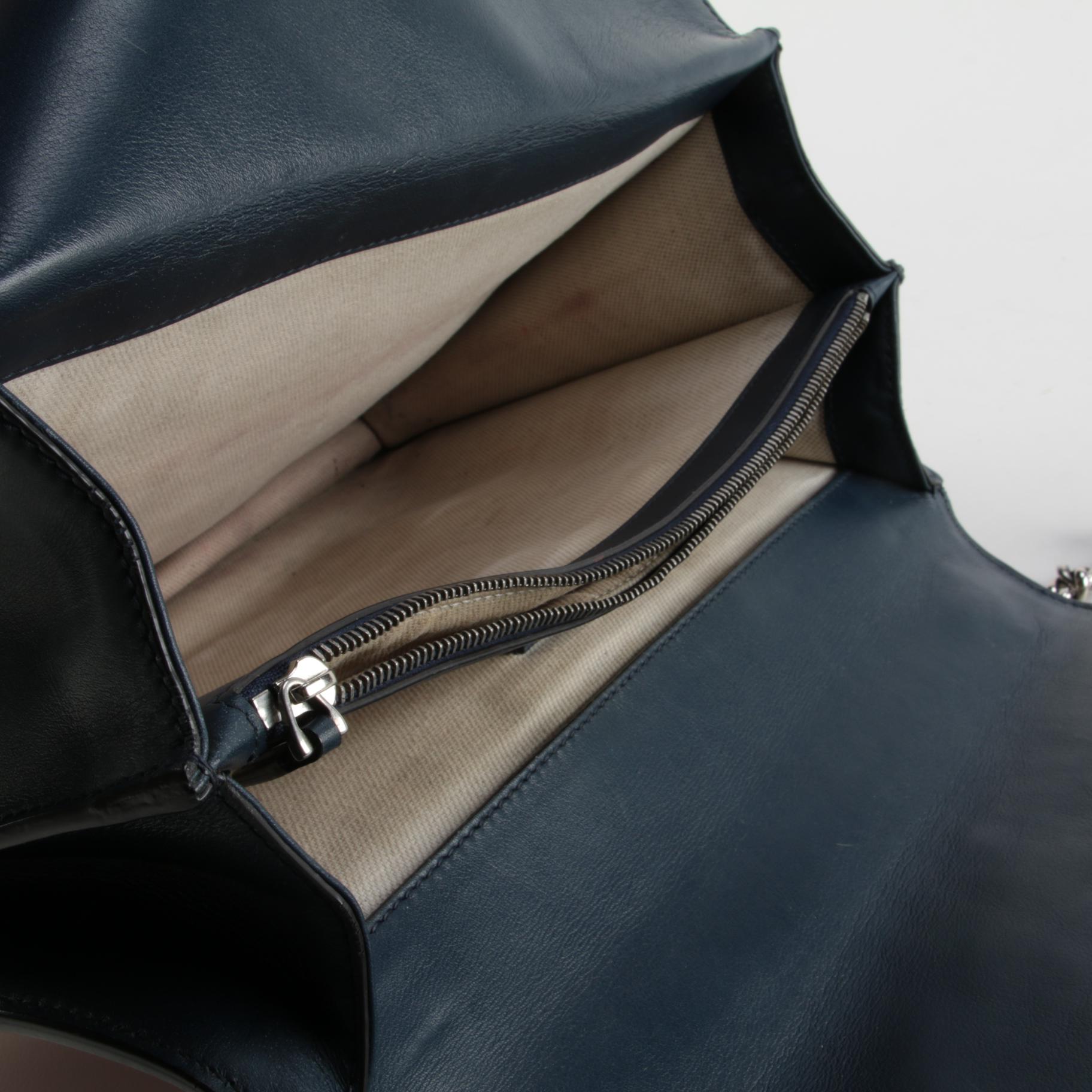 Gucci Dionysus Bag in Red, Ecru, and Navy Leather with Embellished Bee Appliqué