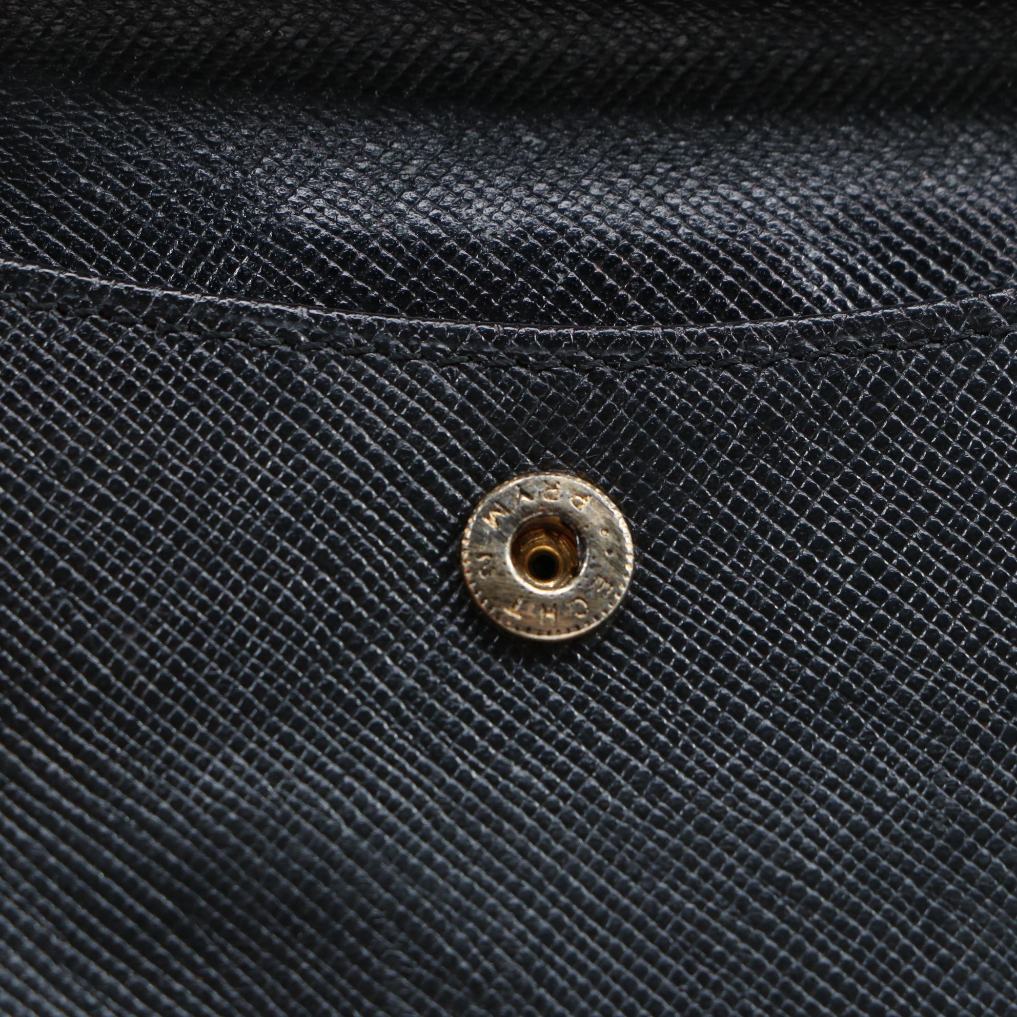 Prada Black Saffiano Leather Bifold Wallet