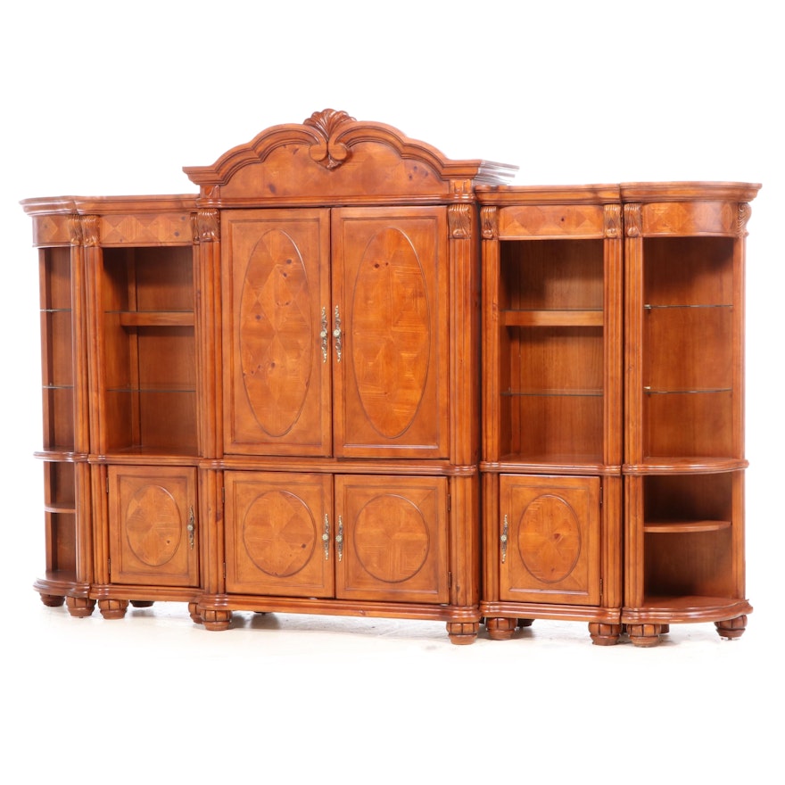 OKI Baroque Style Bookcase Wall Units, Late 20th Century
