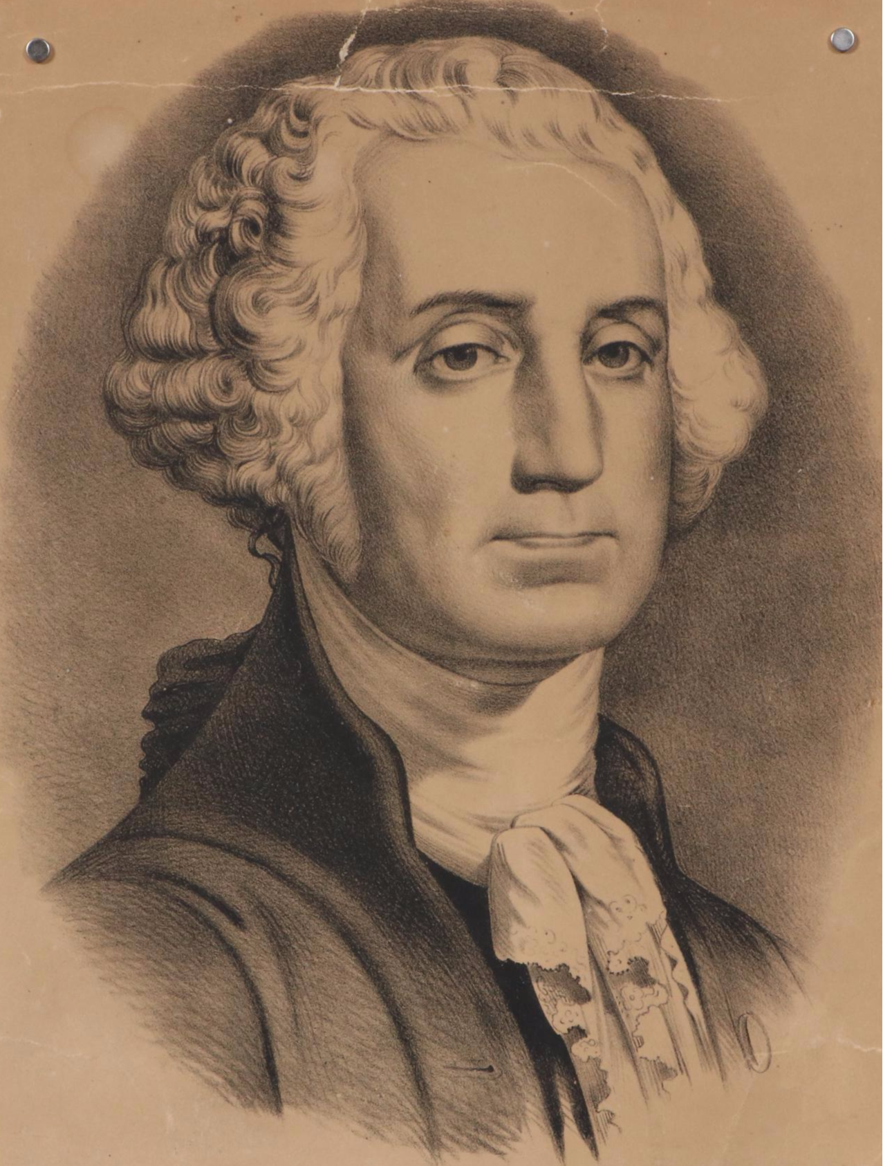 Currier & Ives Lithograph "George Washington," 19th Century