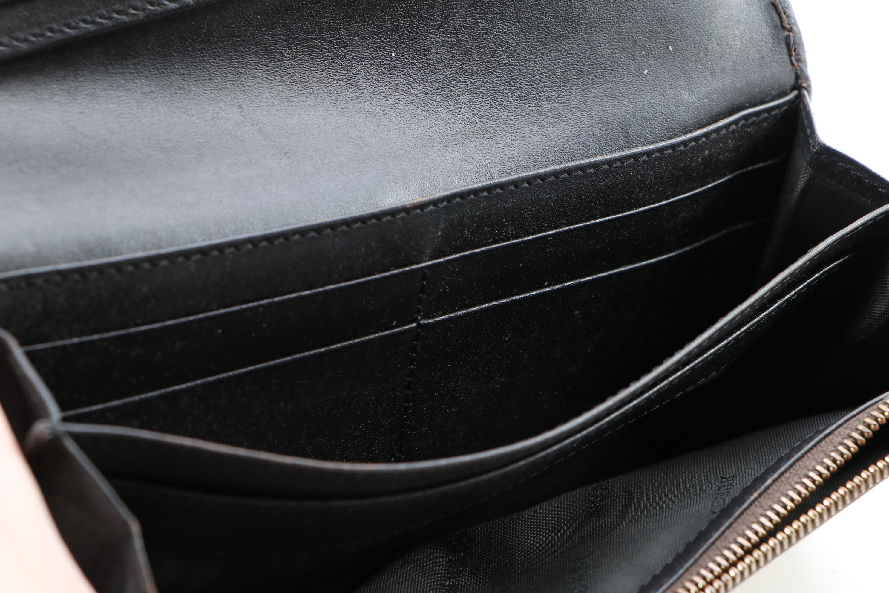 Burberry "Haymarket Check" Bifold Wallet in Coated Canvas and Leather