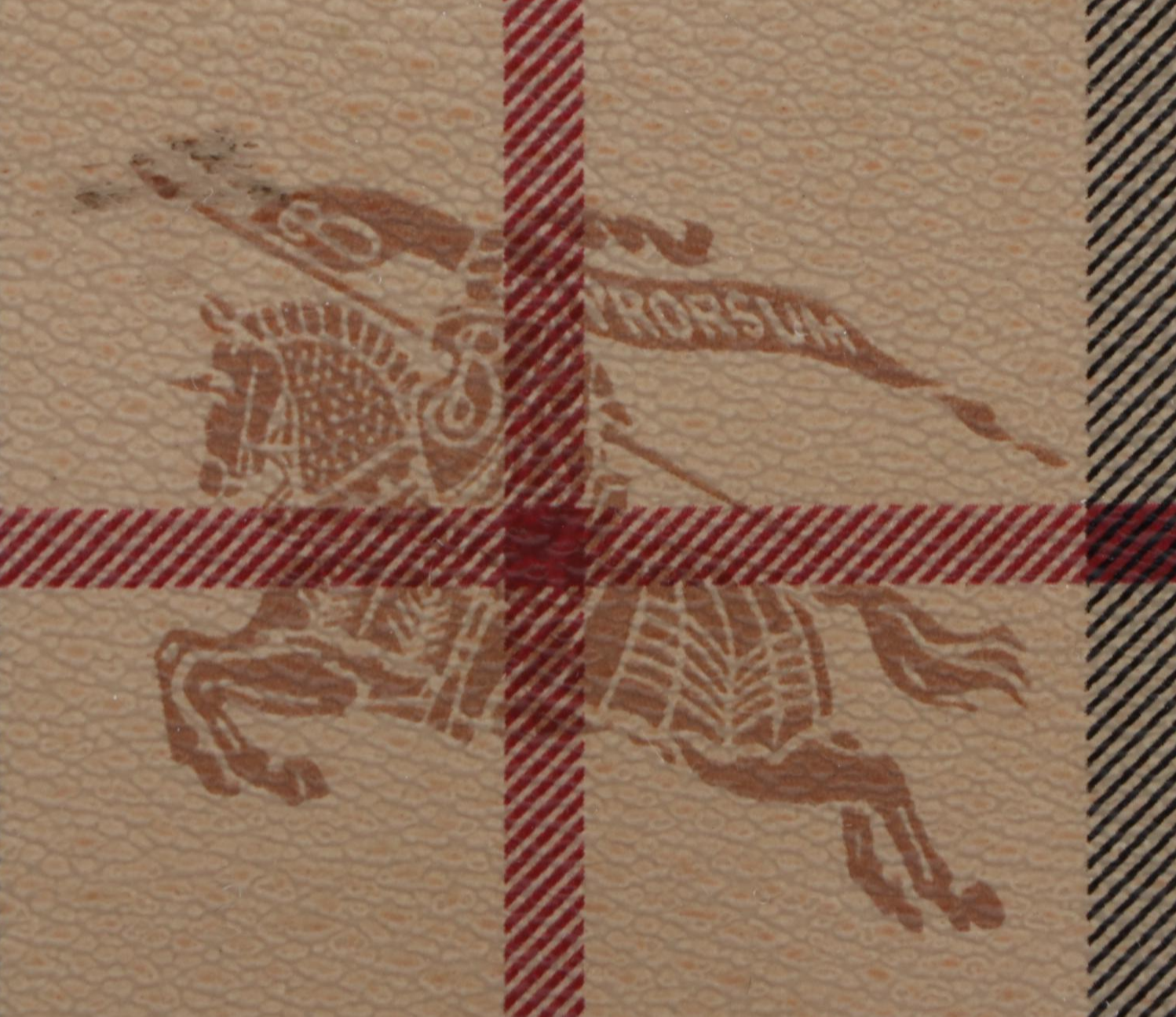 Burberry "Haymarket Check" Bifold Wallet in Coated Canvas and Leather