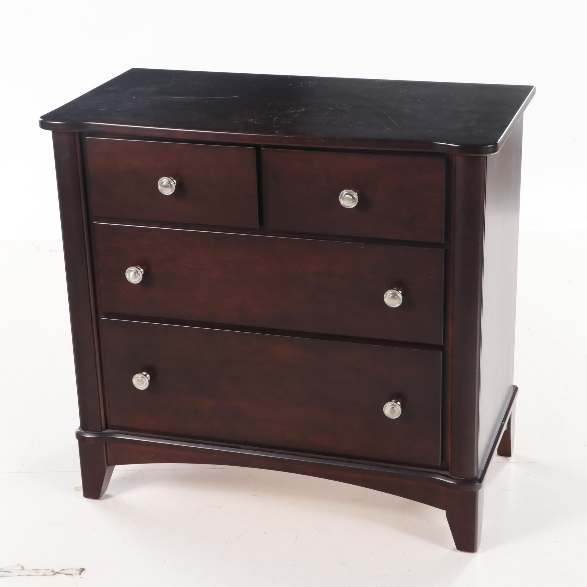Mobel Furniture Espresso Finished Chest of Drawers
