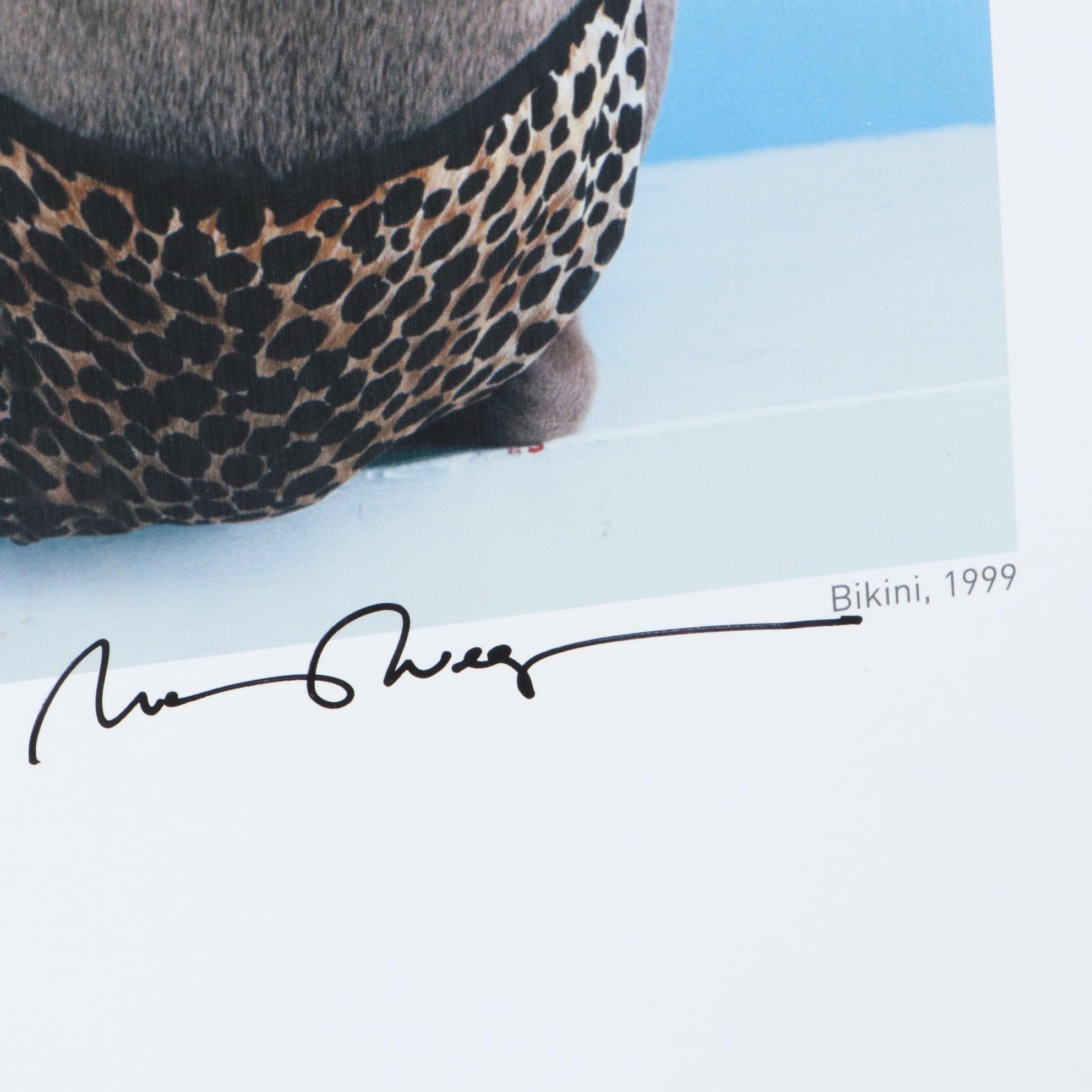 William Wegman Digital Print "Bikini," 1999