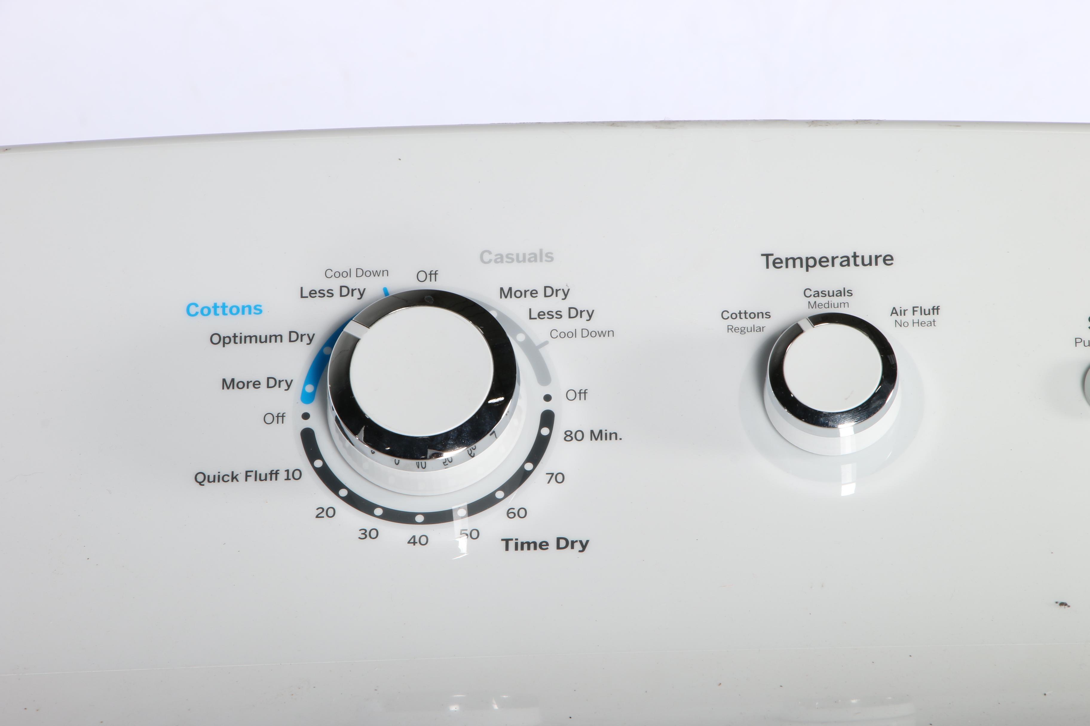 GE White 7.2 Cu. Ft. 3-Cycle Electric Dryer