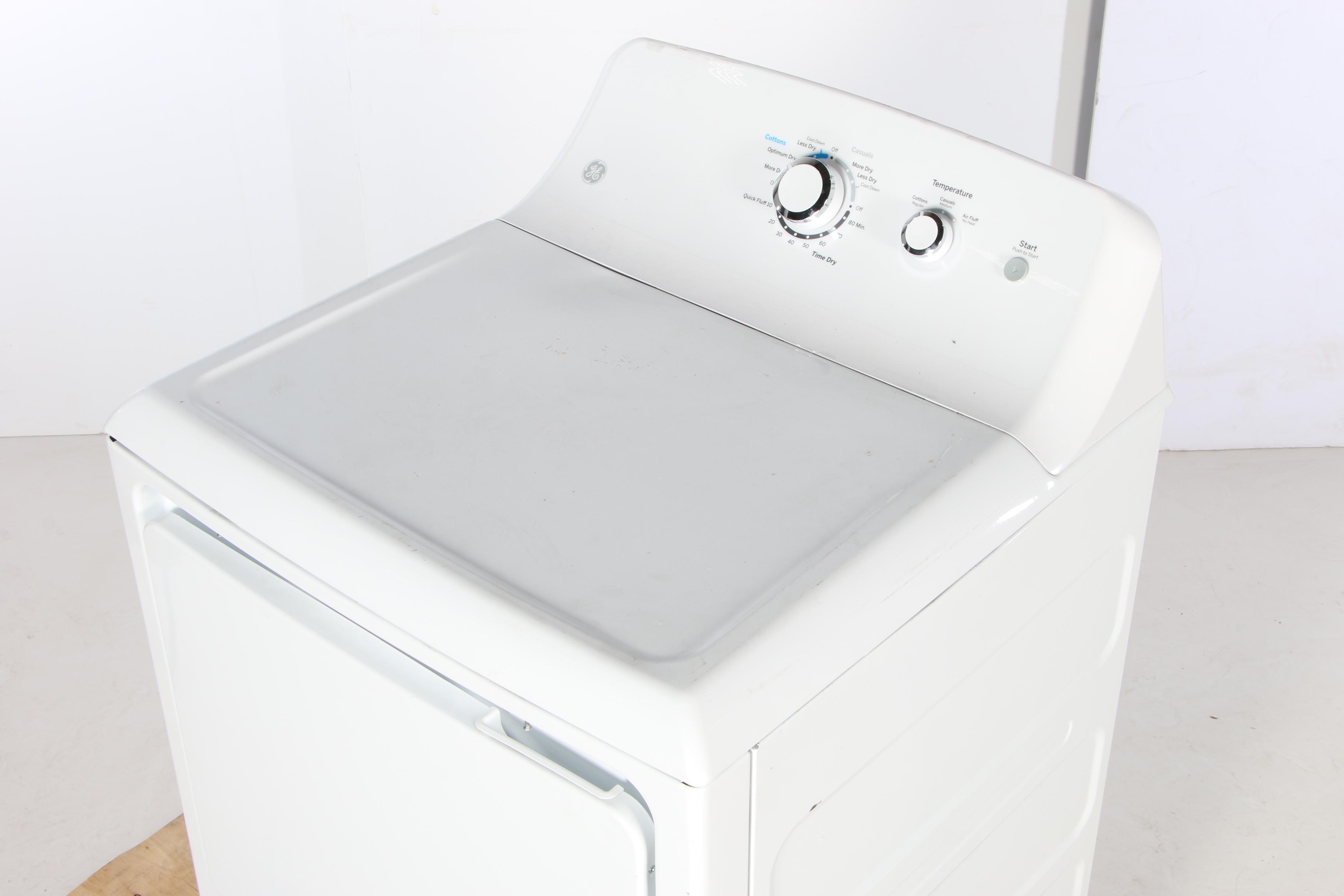 GE White 7.2 Cu. Ft. 3-Cycle Electric Dryer