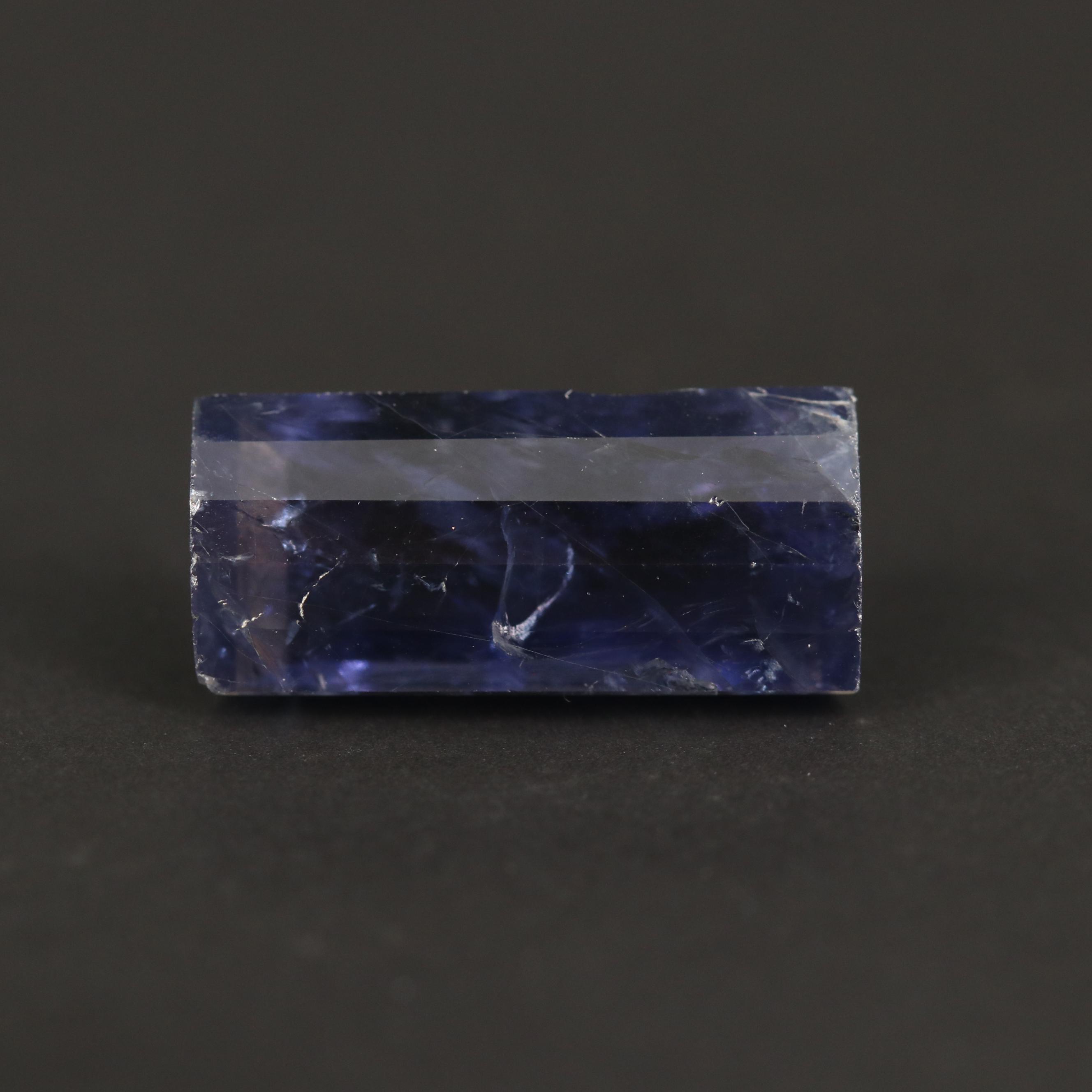Loose 7.85 CT Rectangle Iolite