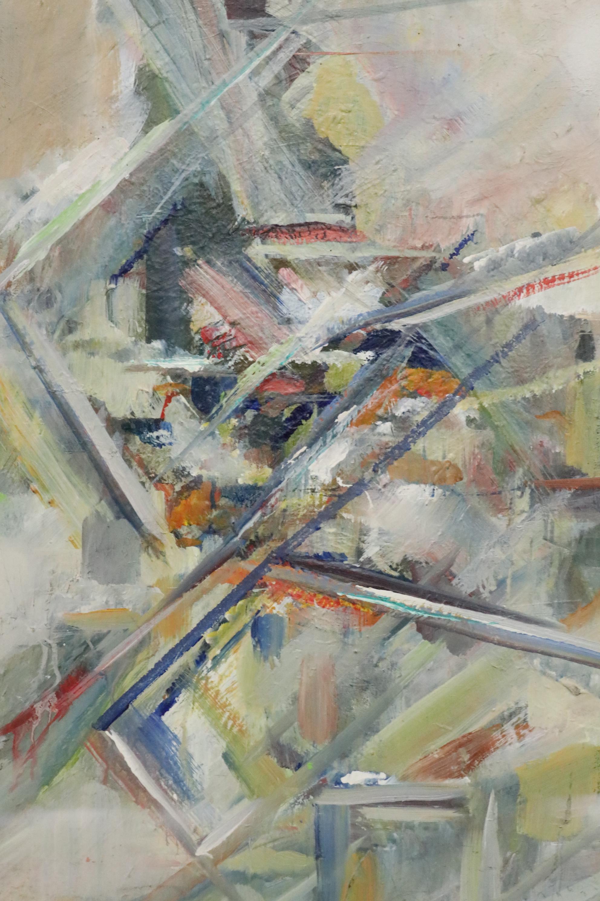 Sueo Serisawa Abstract Oil Painting, circa 1953