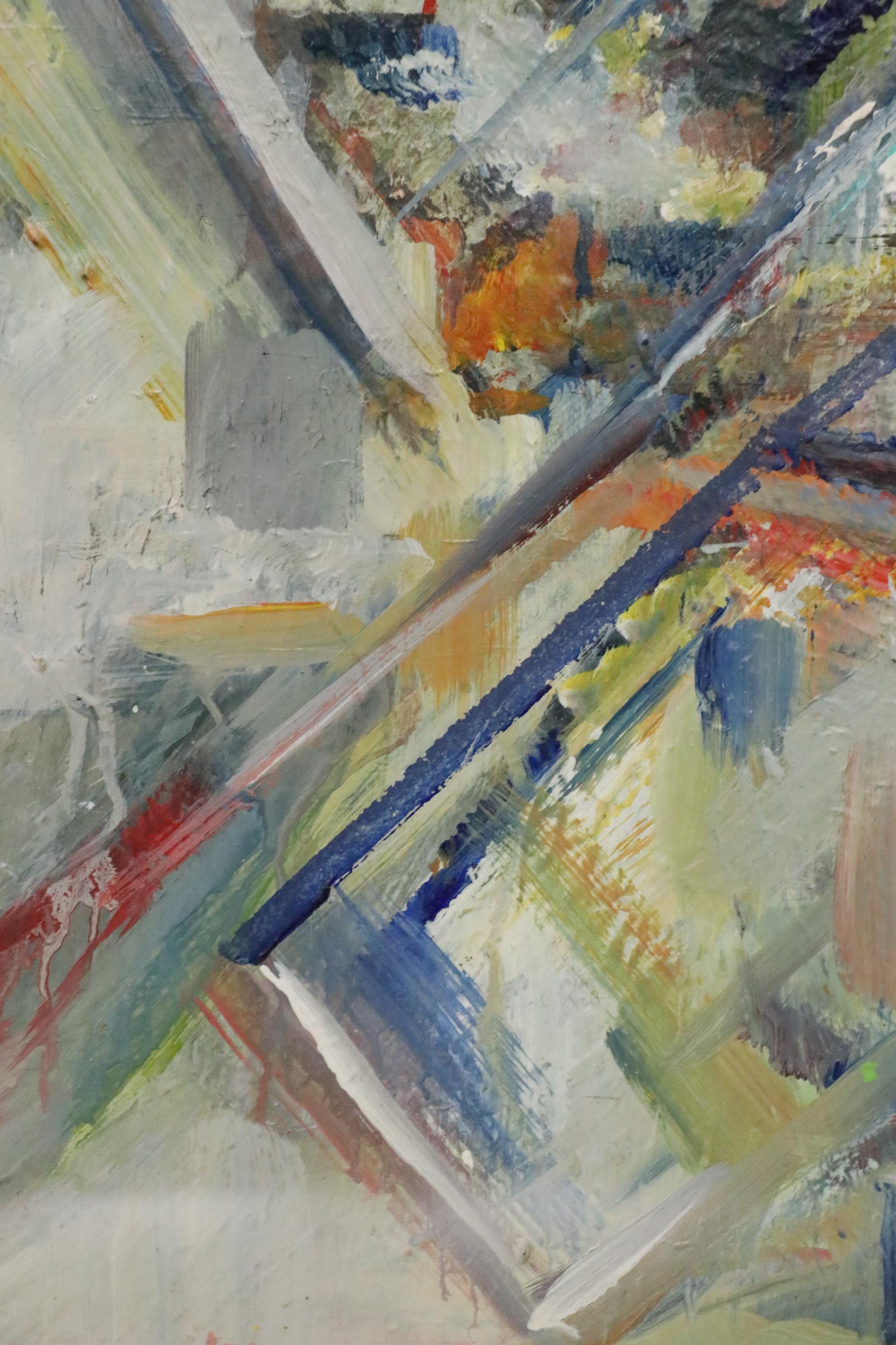 Sueo Serisawa Abstract Oil Painting, circa 1953