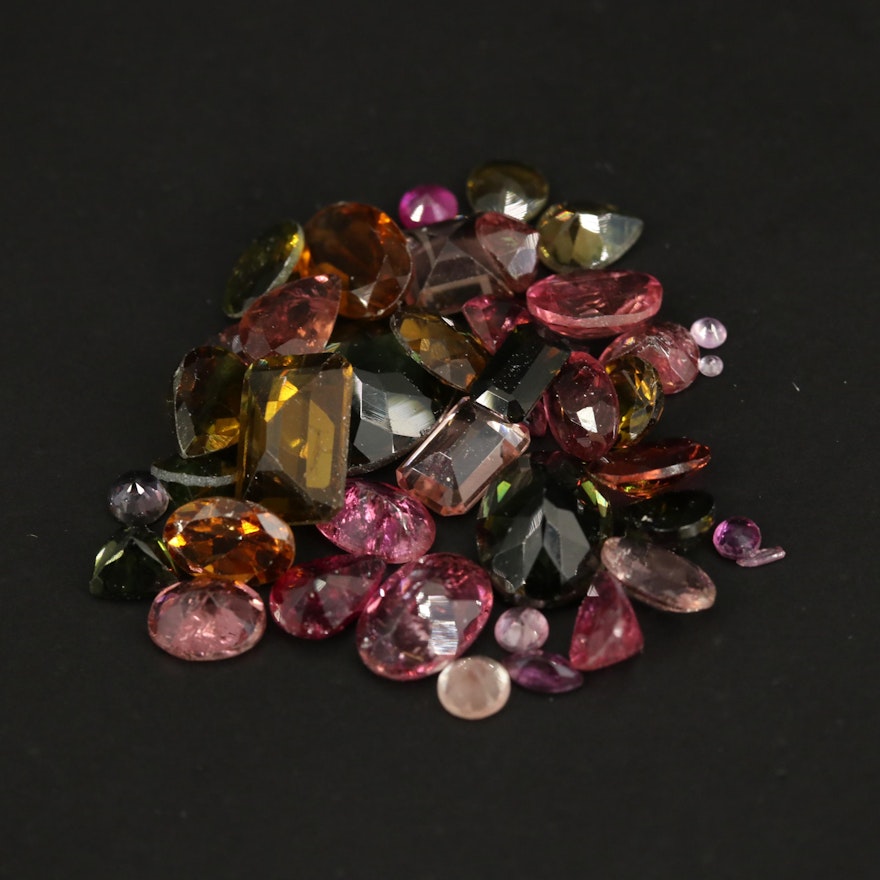Loose 15.48 CTW Faceted Tourmalines