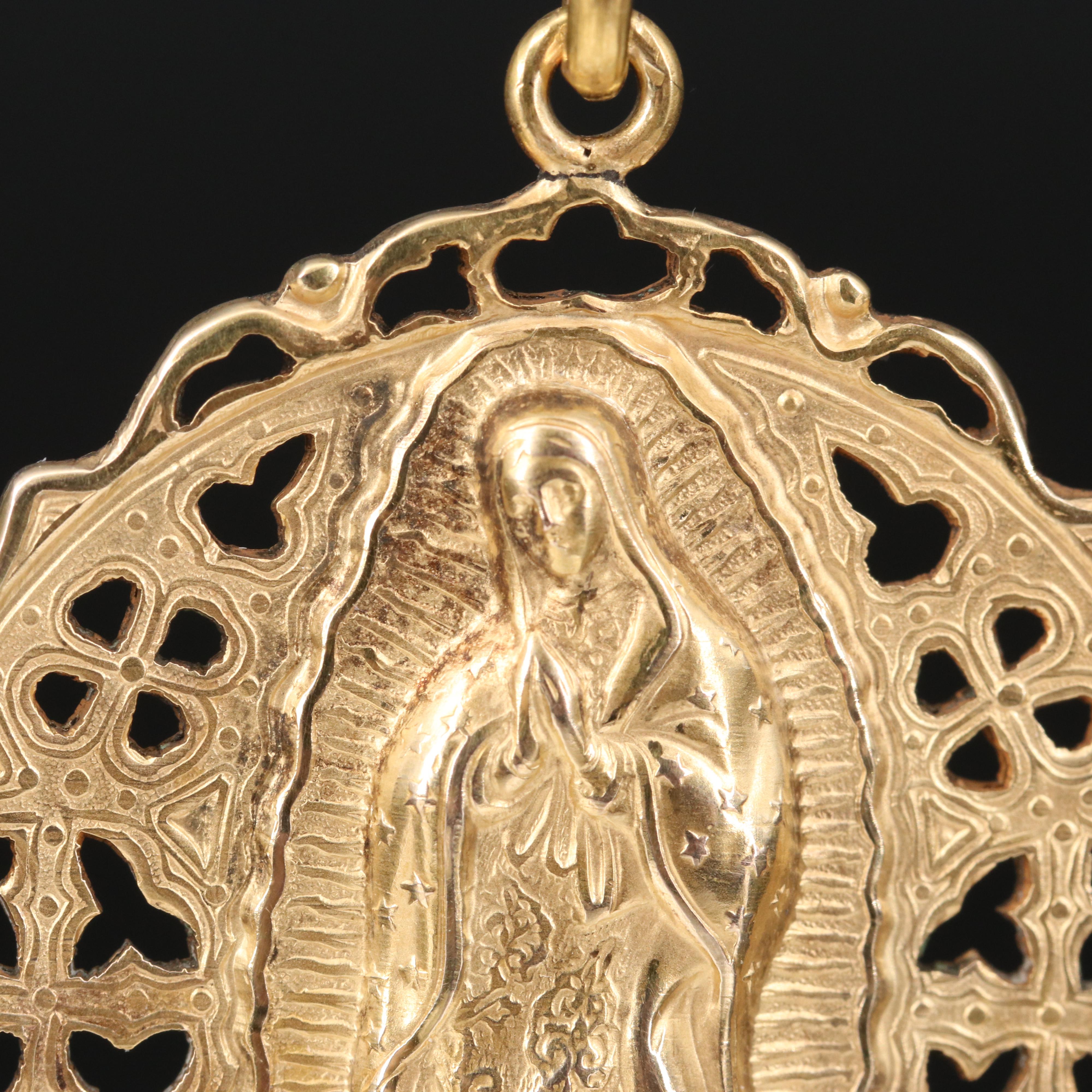 12K Our Lady of Guadalupe Pendant
