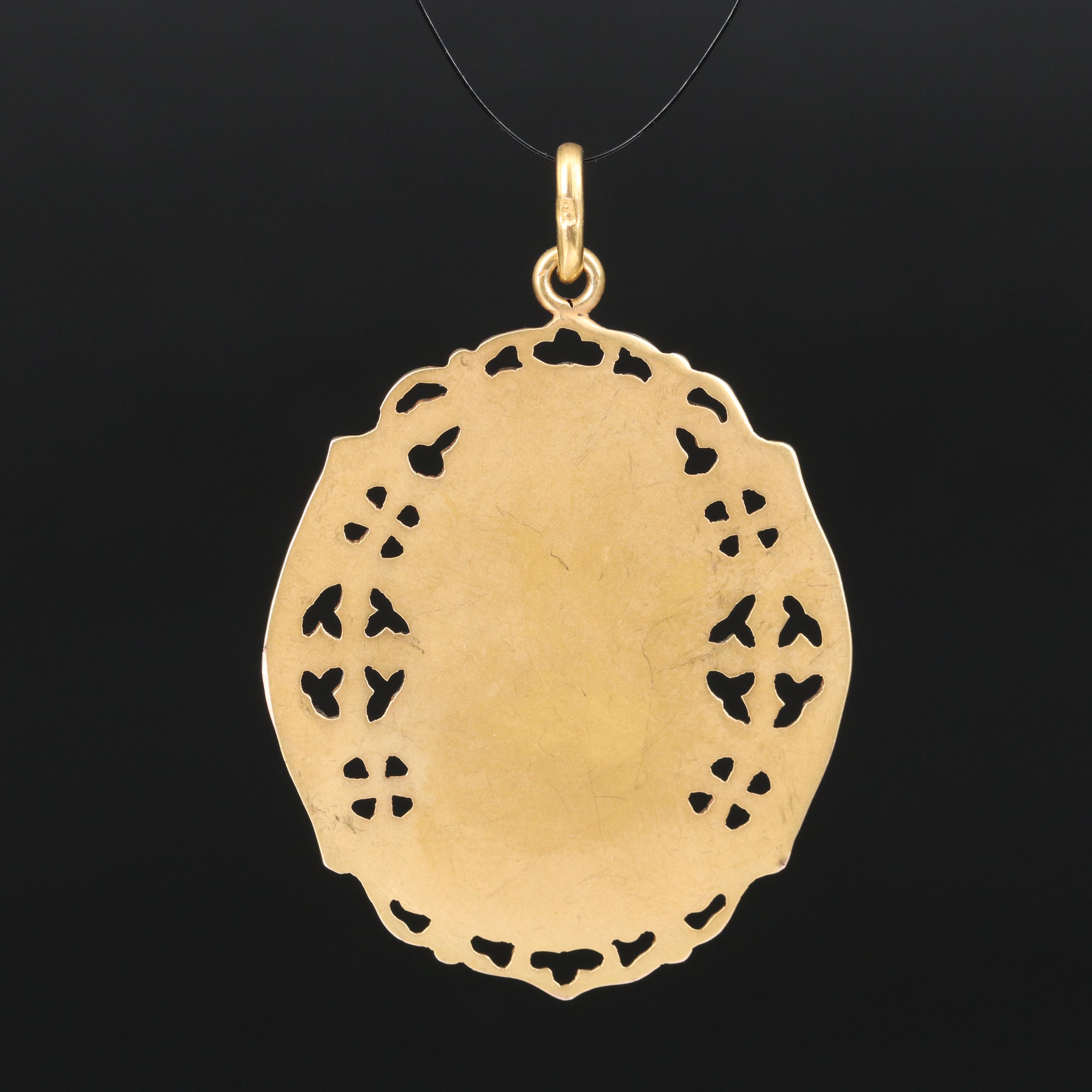 12K Our Lady of Guadalupe Pendant