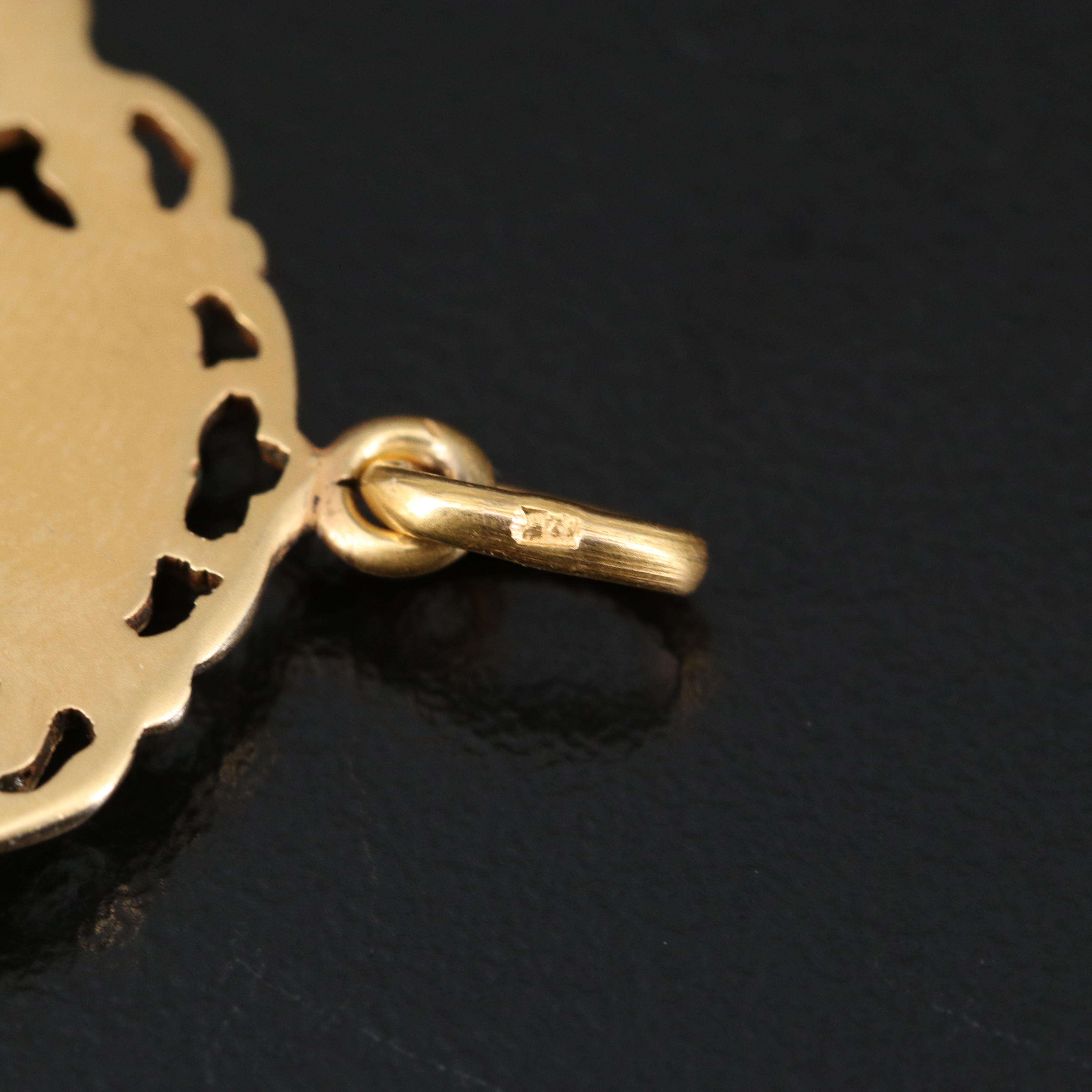 12K Our Lady of Guadalupe Pendant