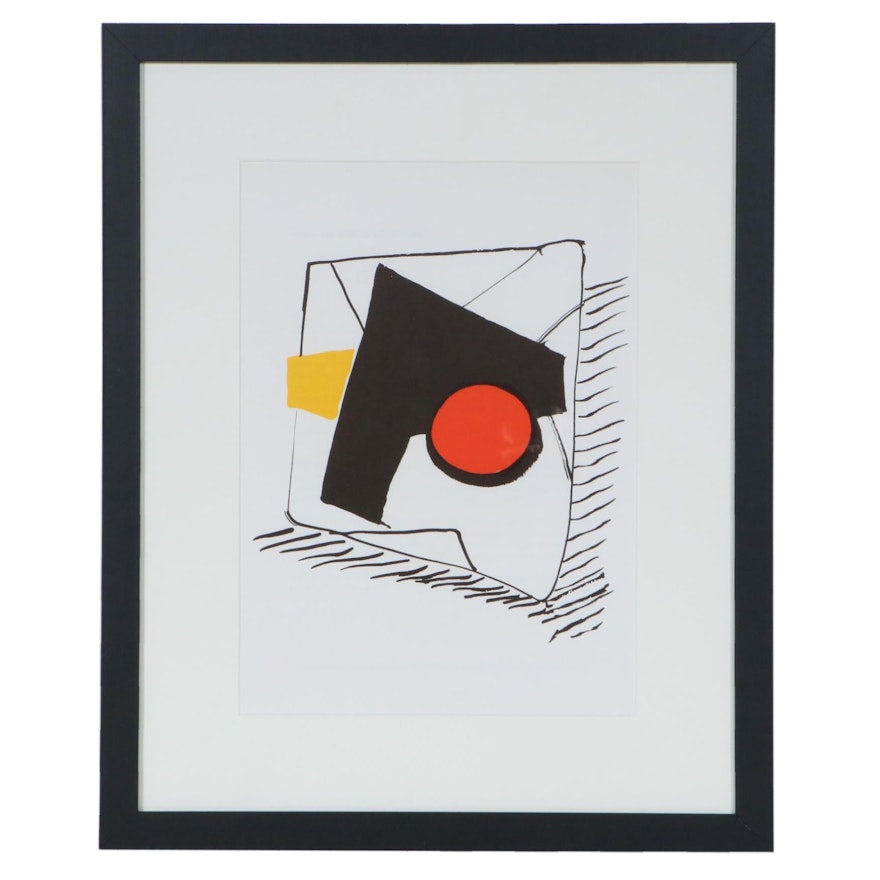 Alexander Calder Color Lithograph for "Derrière le Miroir," 1976