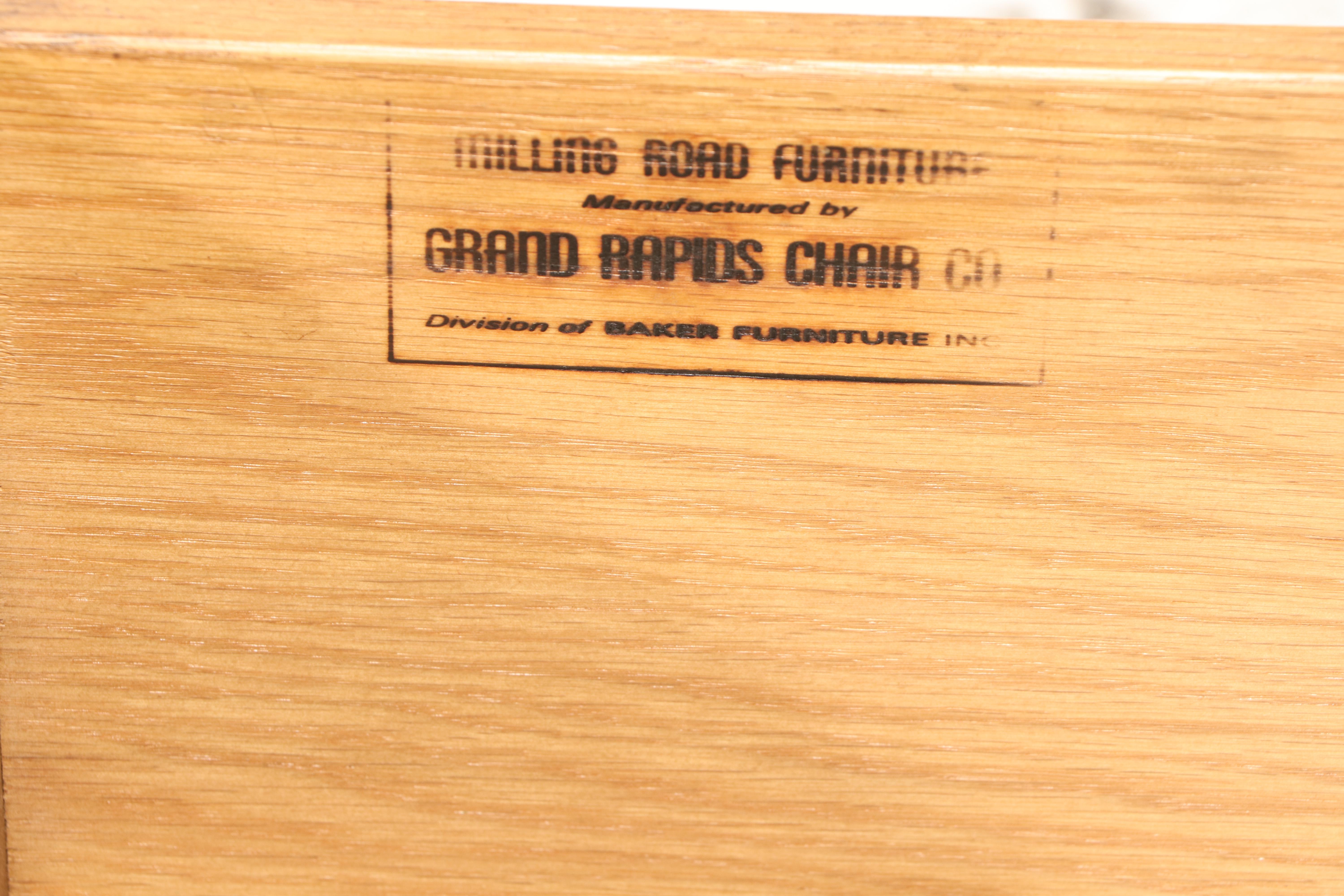 Baker Milling Road French Provincial Style Pecan Dresser, Mid-20th Century