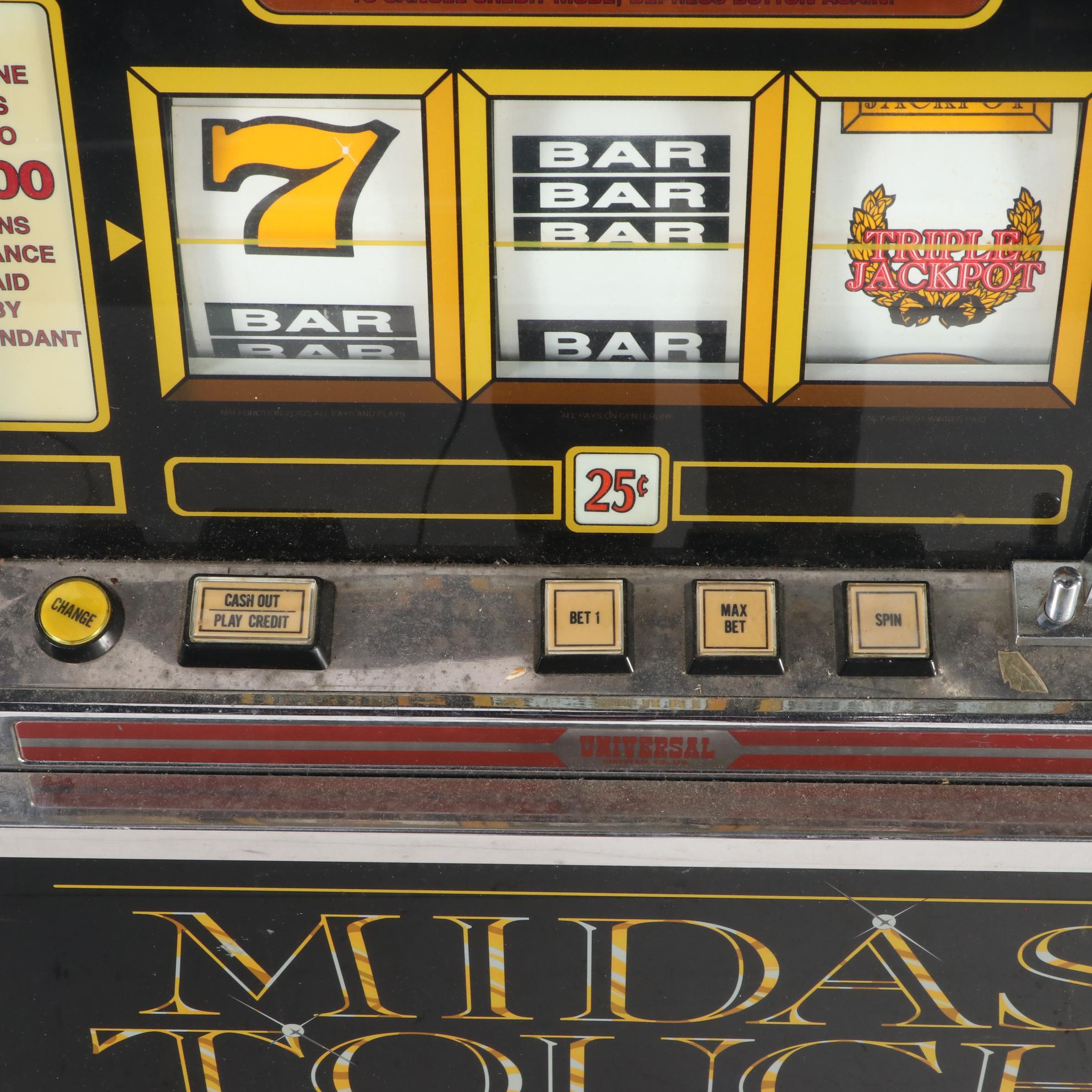 Midas Touch Electric Coin-Operated Table Top Slot Machine