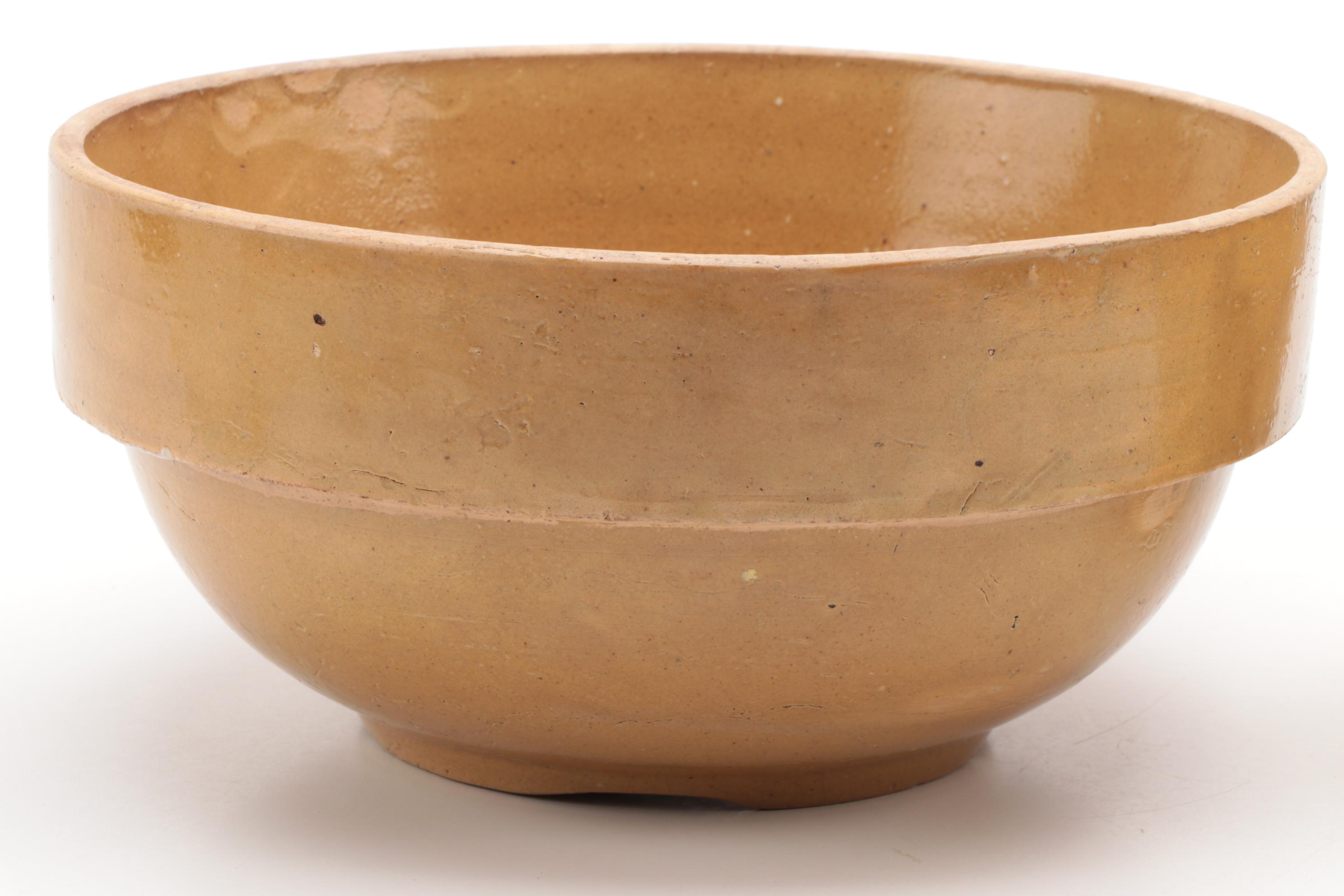 Yellow Stoneware Mixing Bowls