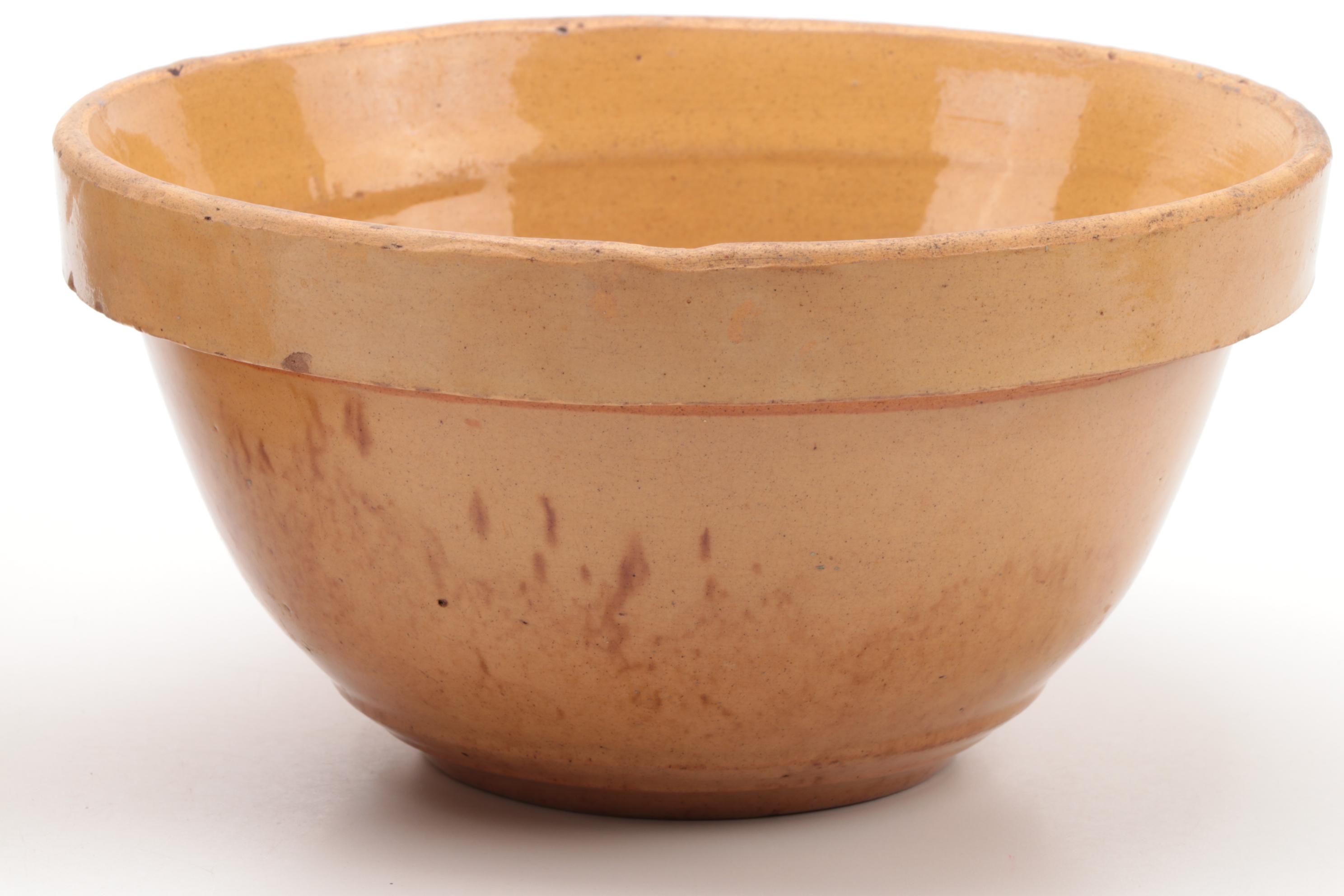 Yellow Stoneware Mixing Bowls