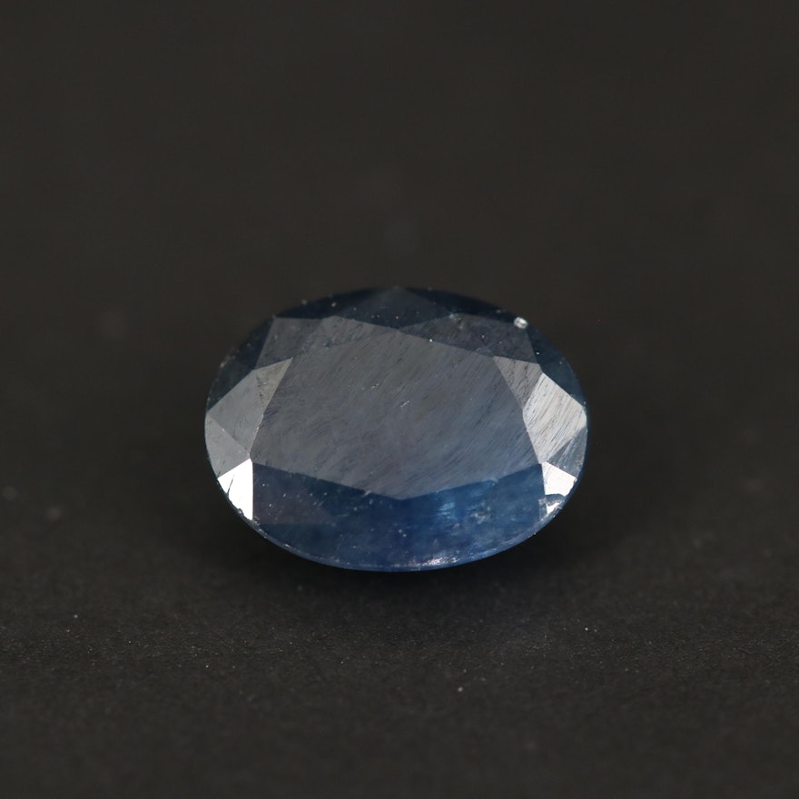 Loose 1.63 CT Oval Faceted Sapphire