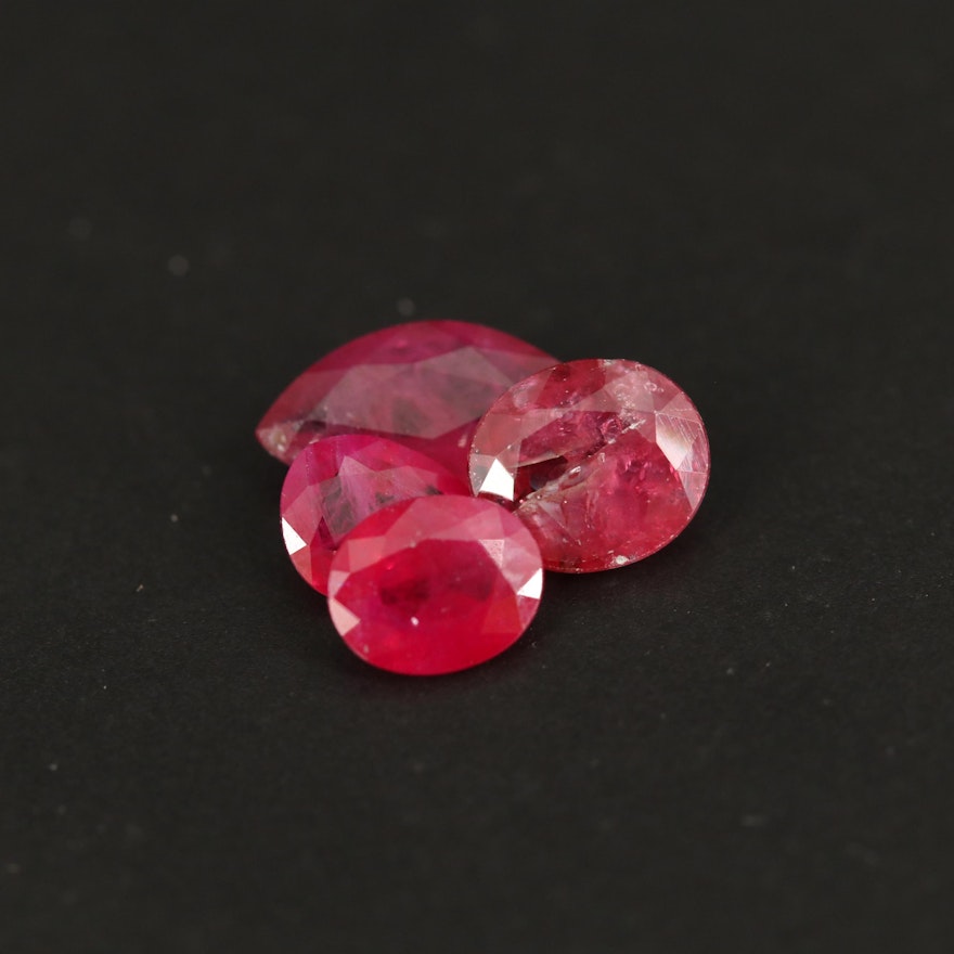 Loose 1.77 CTW Faceted Rubies