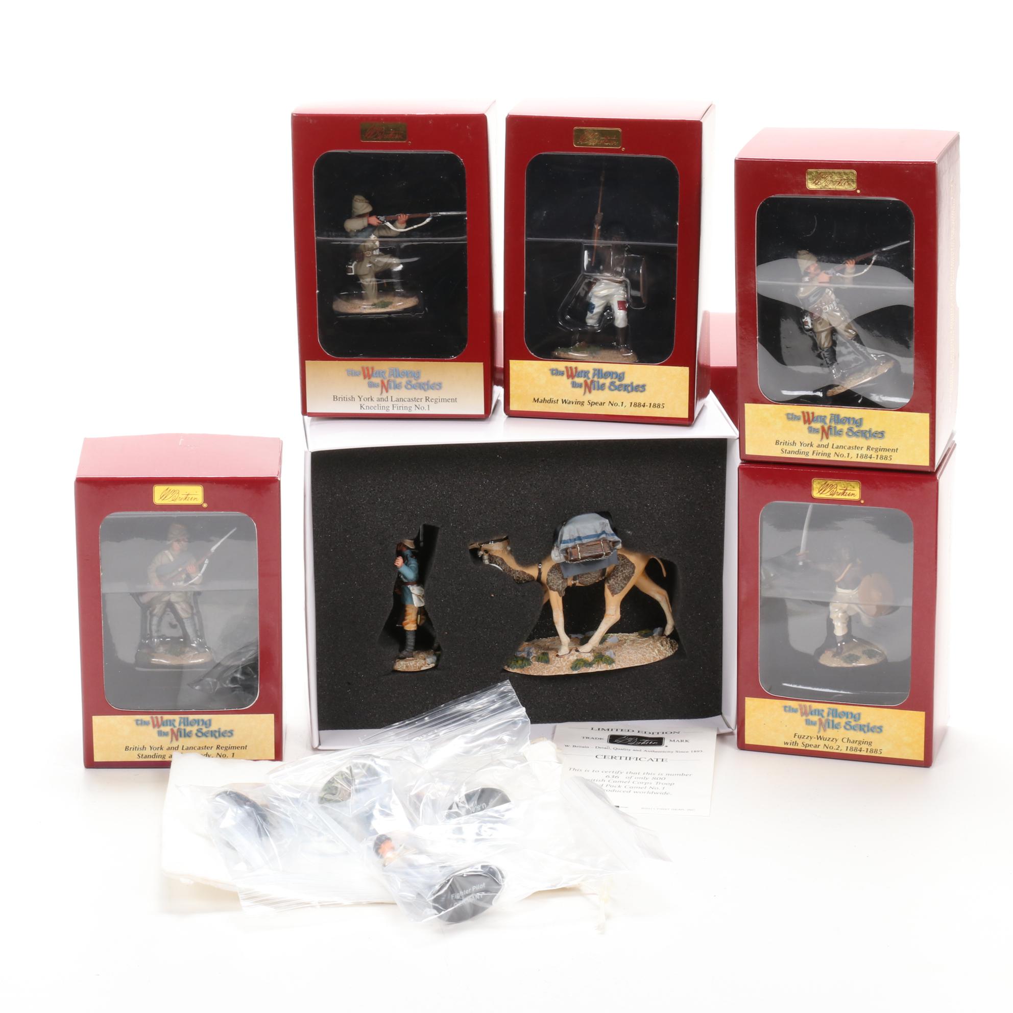 W. Britain Hand-Painted "War Along the Nile" Figurines