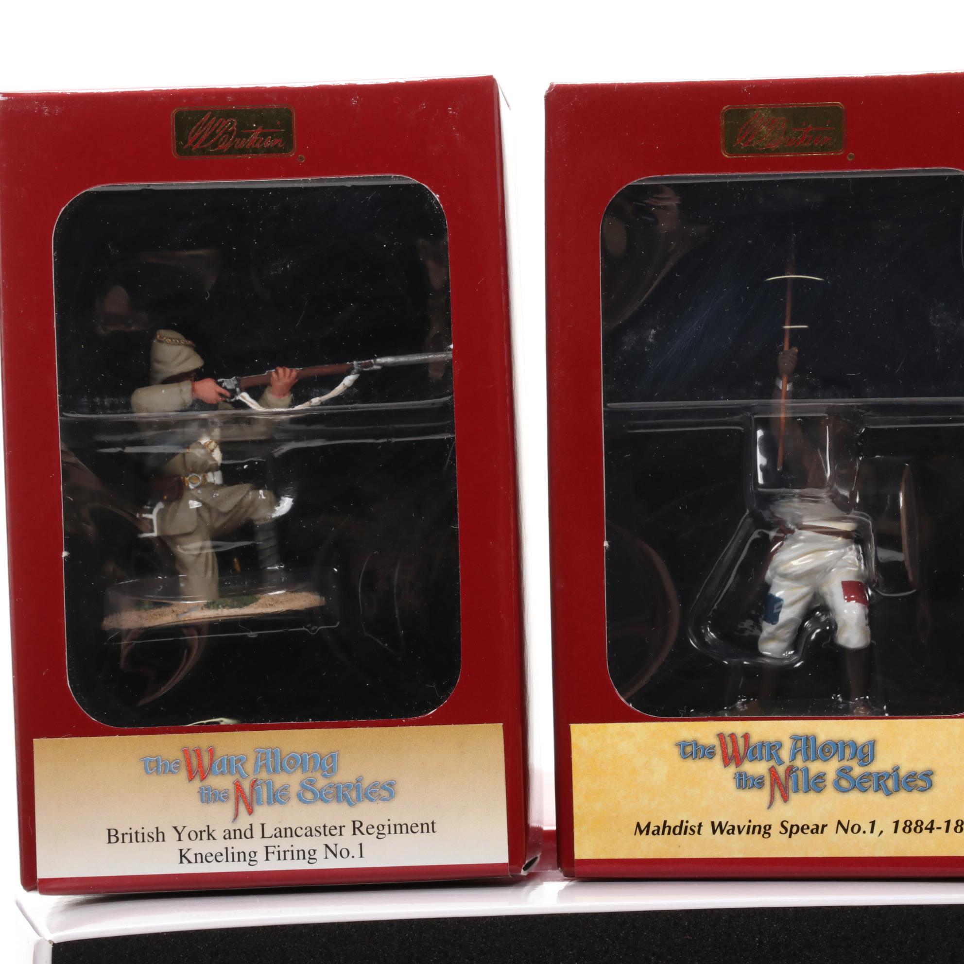 W. Britain Hand-Painted "War Along the Nile" Figurines