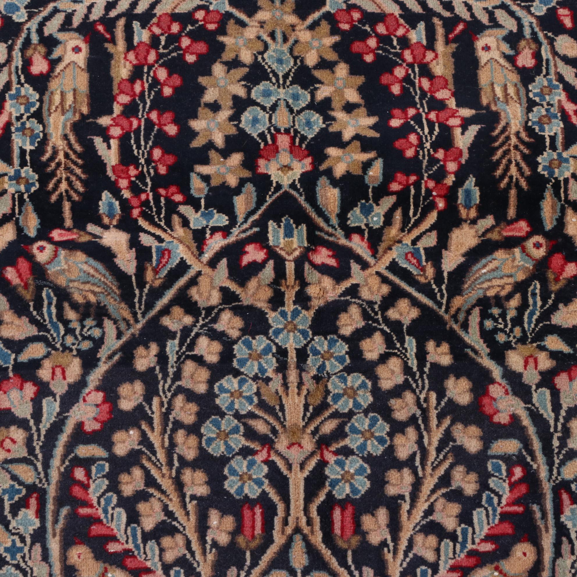 2'11 x 4'11 Hand-Knotted Persian Tabriz "Tree of Life" Wool Rug