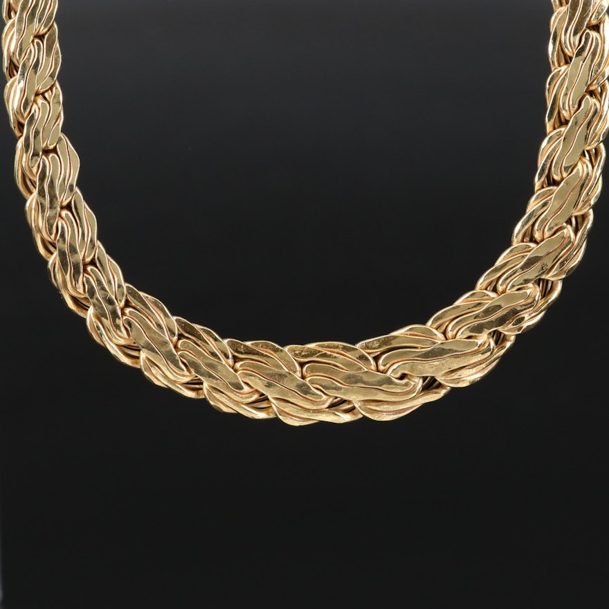14K Graduated Chain Necklace