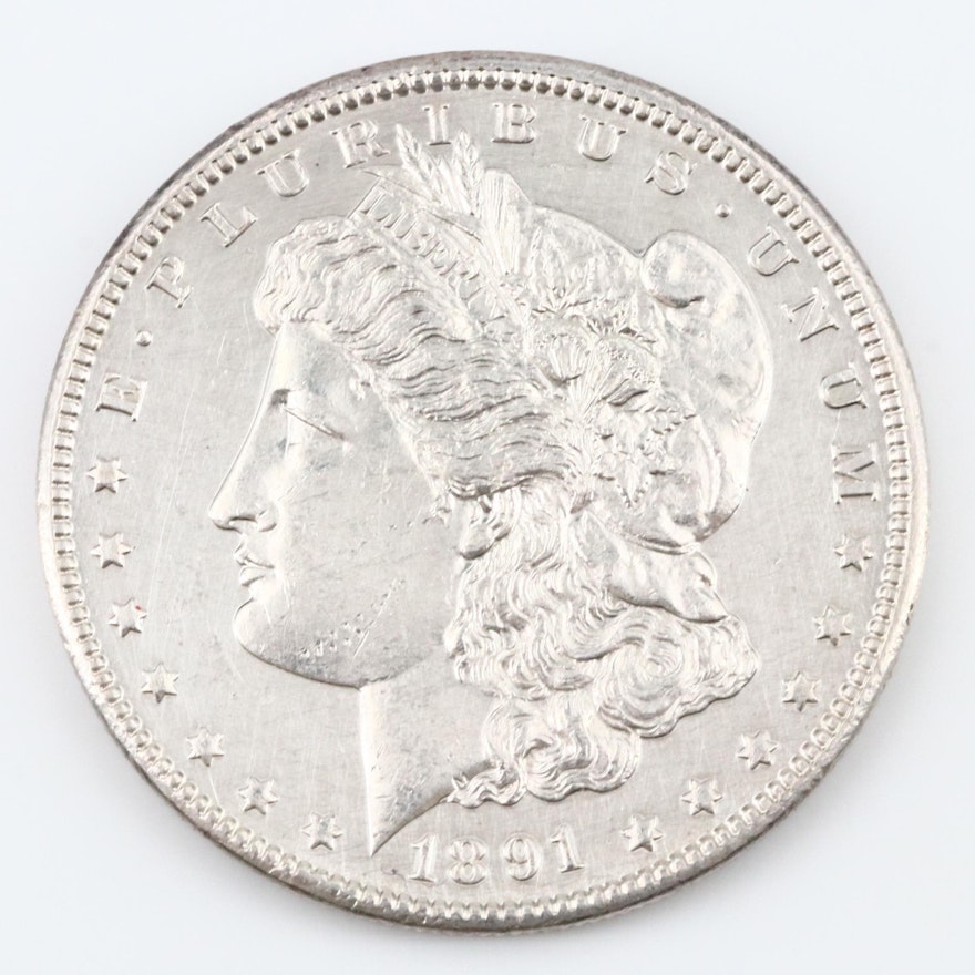 1891-CC Morgan Silver Dollar