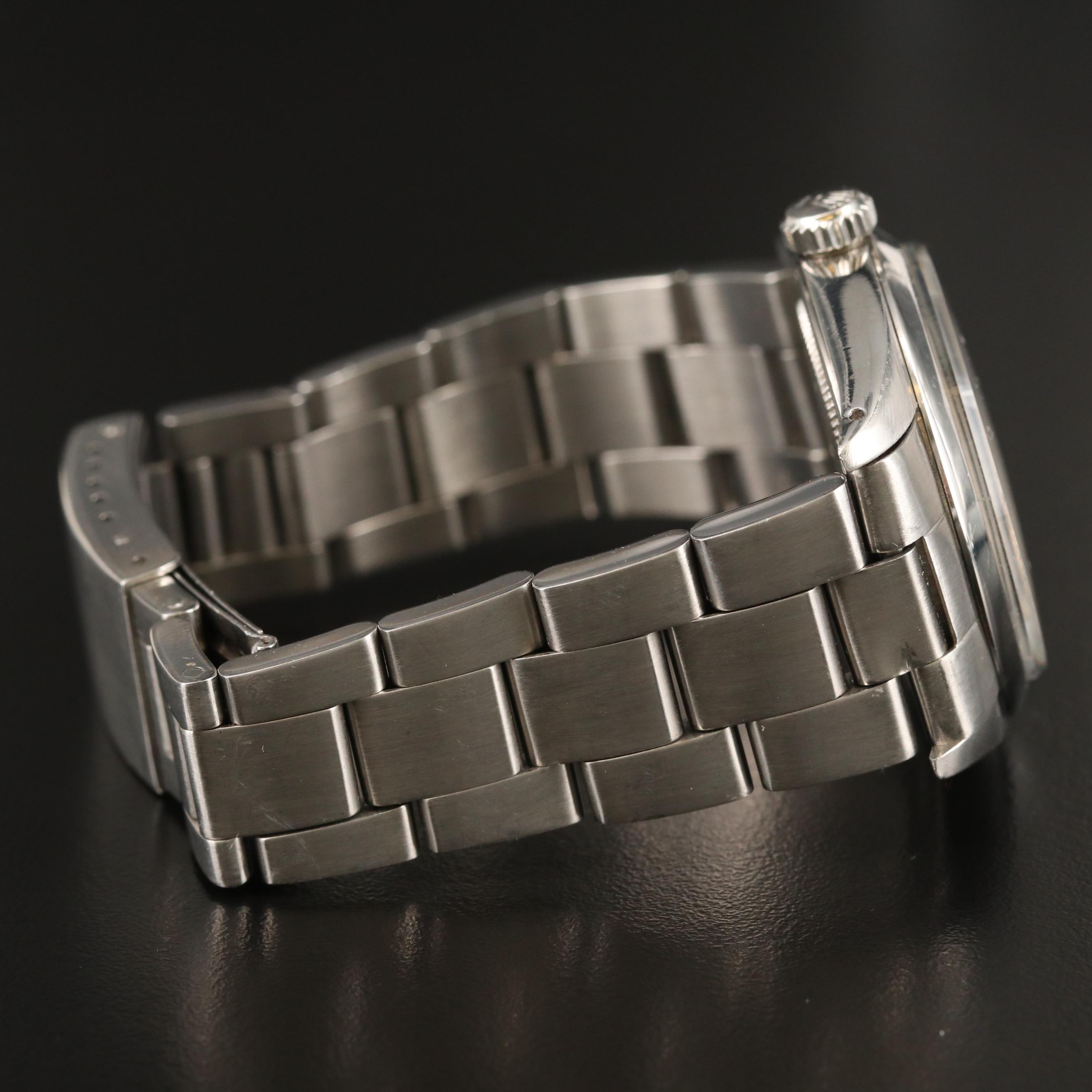 1986 Rolex Oyster Precision Stainless Steel Stem Wind Watch