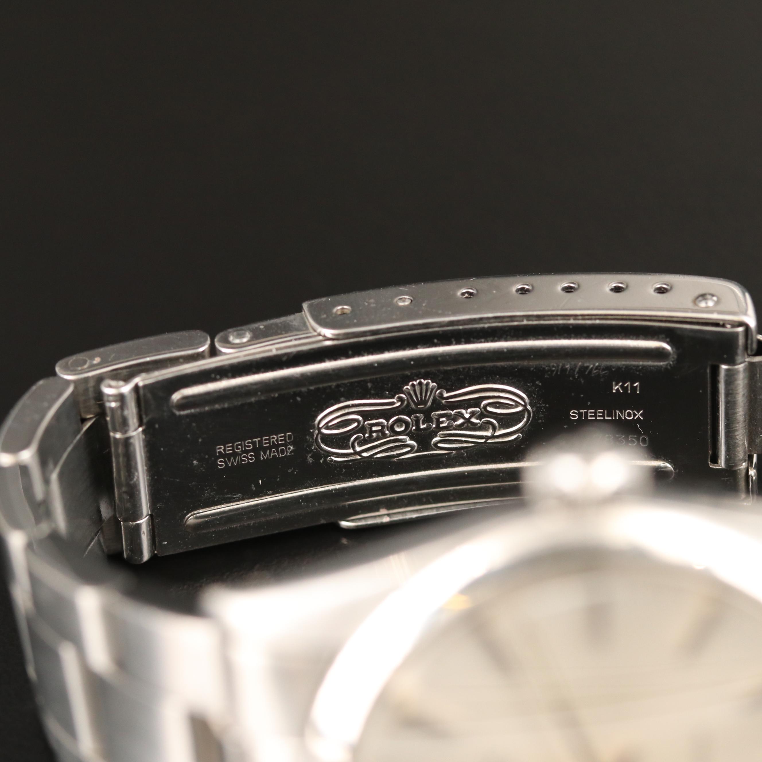 1986 Rolex Oyster Precision Stainless Steel Stem Wind Watch