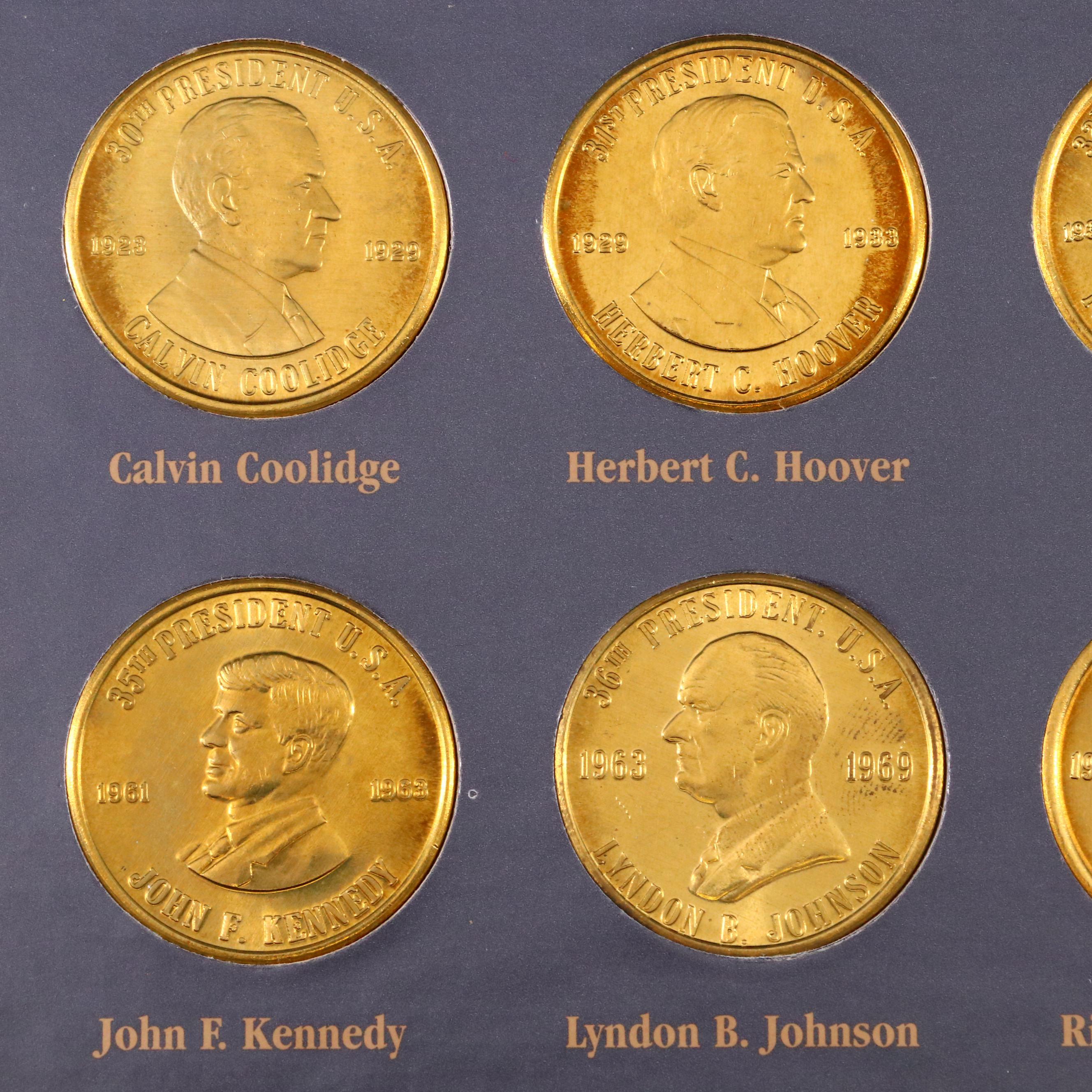"A Coin History of the U.S. Presidents" Commemorative Medal Set